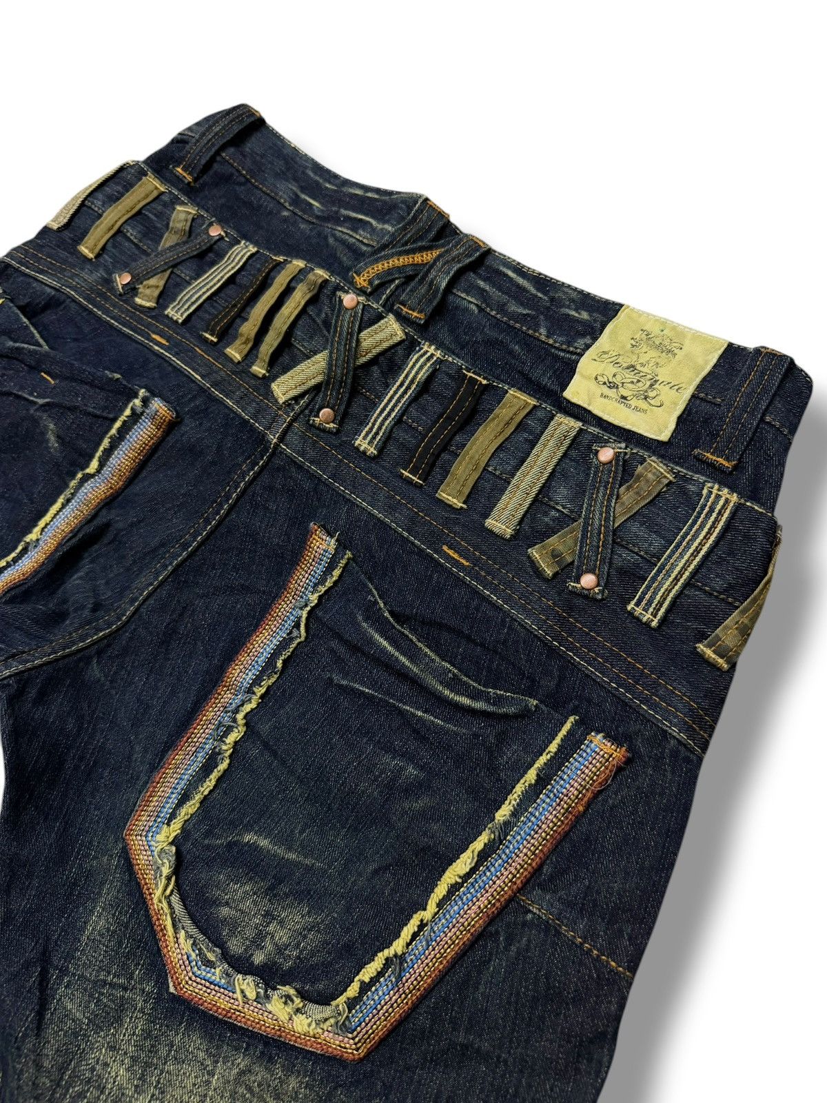 Other Vintage Dominate Handcrafted Jeans | Double Waist Style W33 Size US 33 - 8 Thumbnail