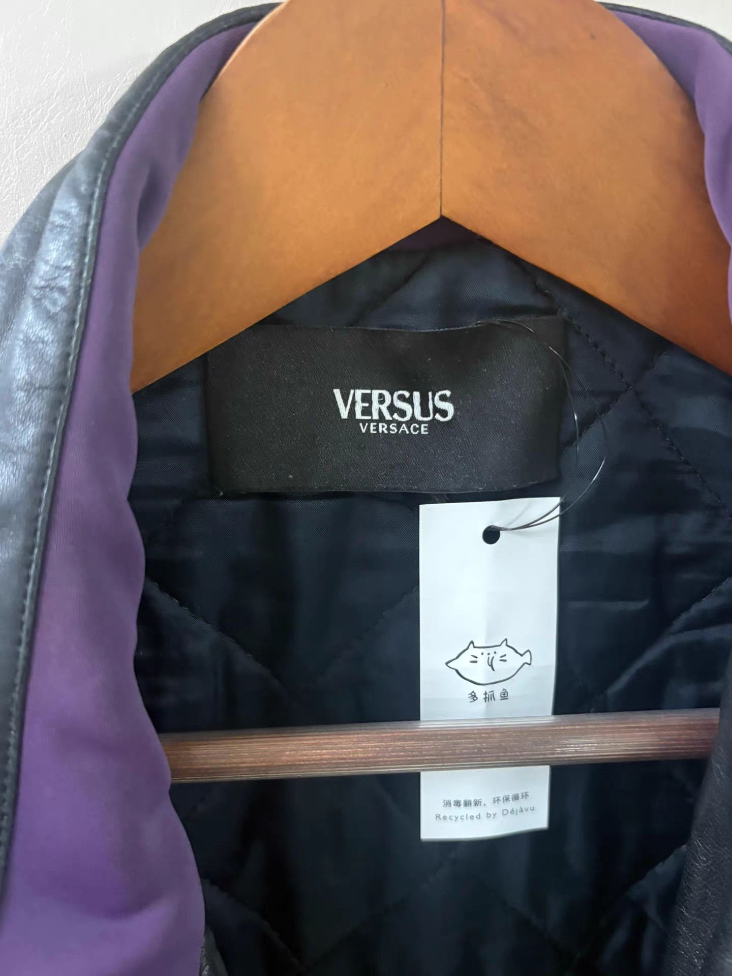 Versace Versace Men's Black Lambskin Leather Jacket K18 Size US S / EU 44-46 / 1 - 4 Thumbnail
