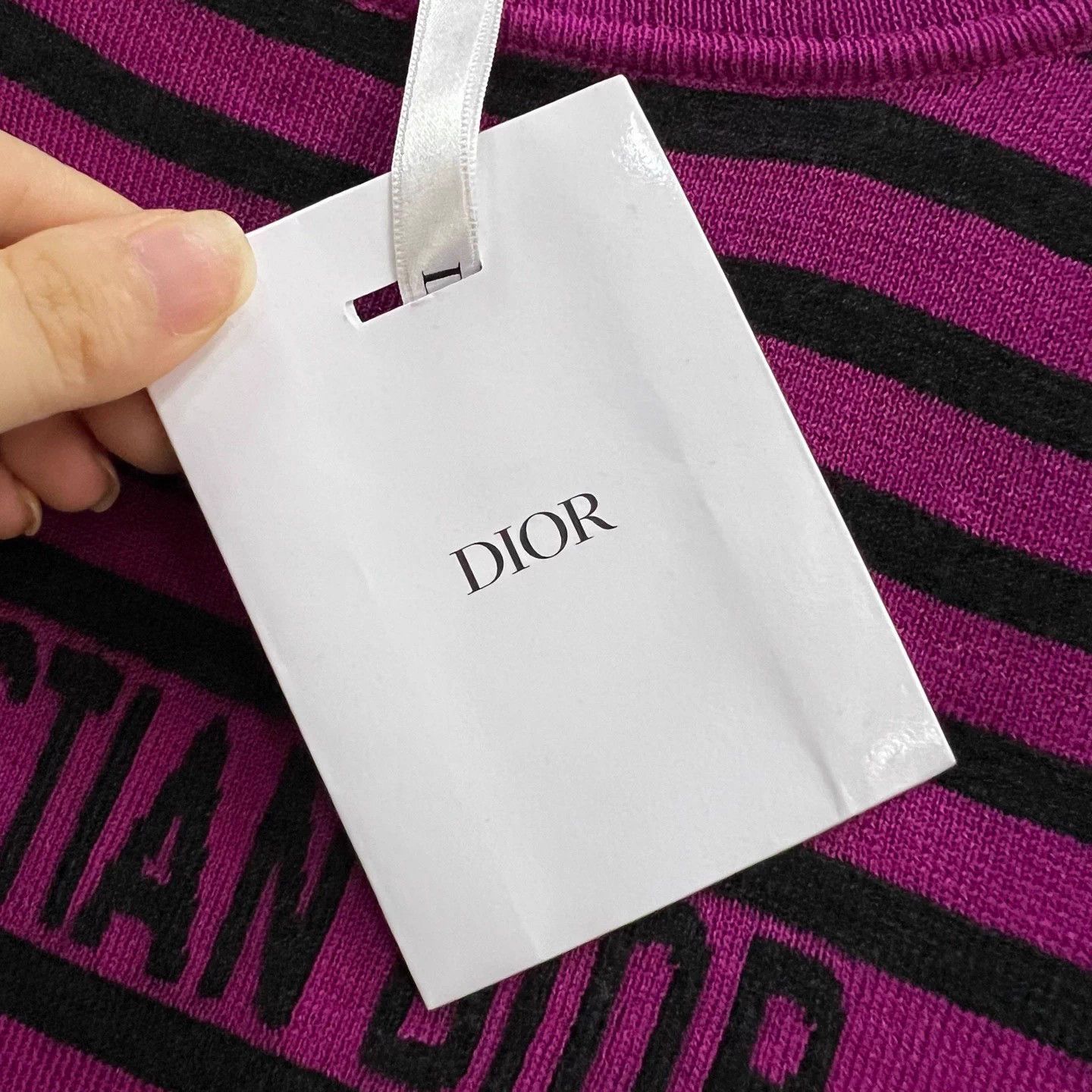 Dior PL】Dior striped logo knit sweater Size XXS / US 00 / IT 34 - 4 Thumbnail