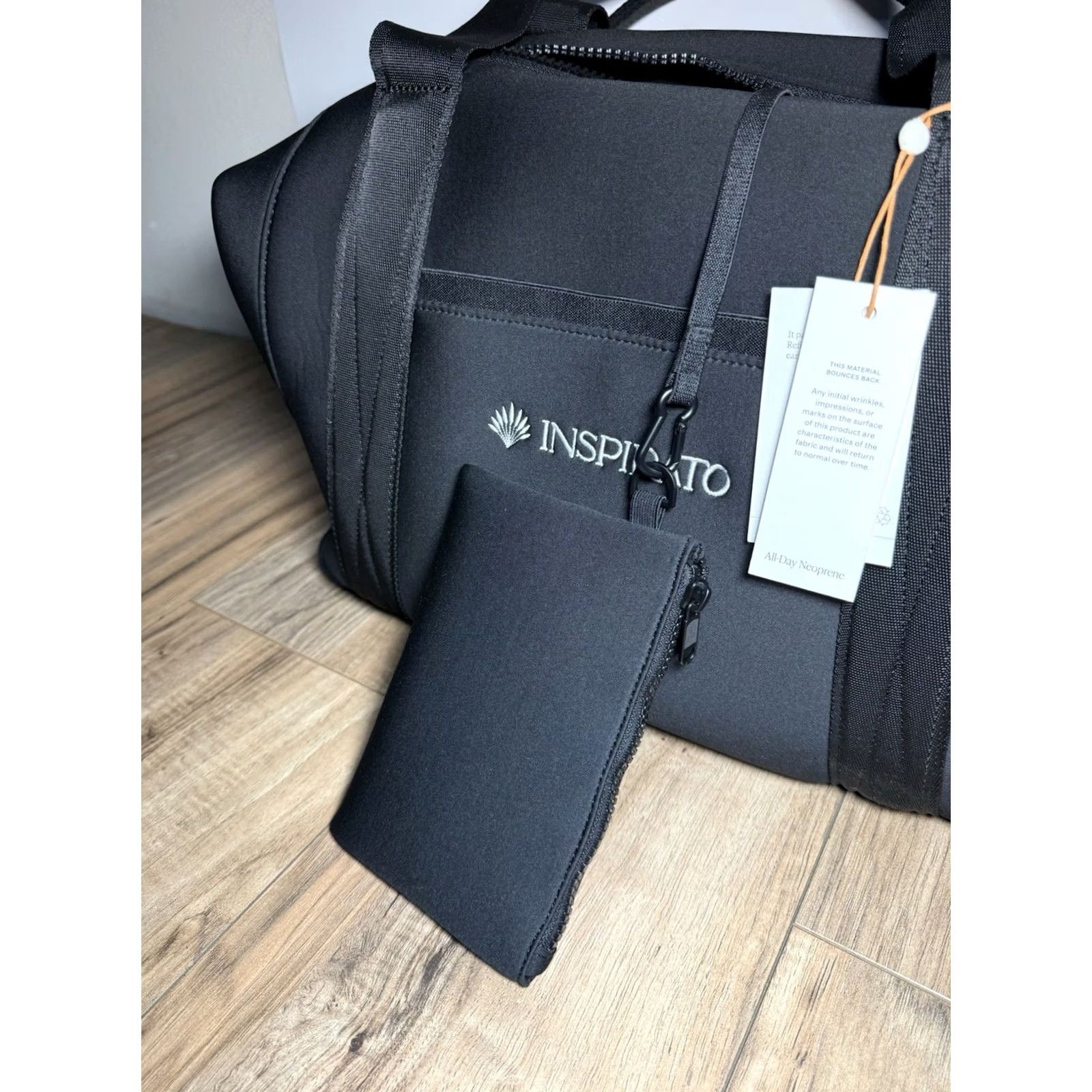 Quince QUINCE ALL DAY NEOPRENE DUFFLE BAG Travel Carryon Black Size ONE SIZE - 7 Thumbnail