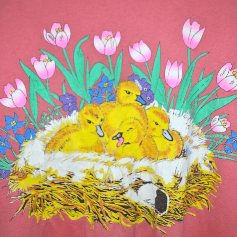 Hanes × Vintage Vintage Duck T-shirt Size US XL / EU 56 / 4 - 4 Thumbnail
