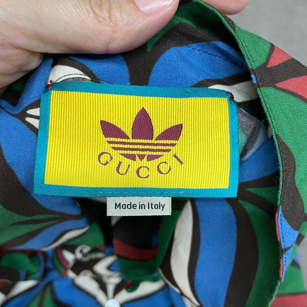 Gucci Gucci Blue and green clover co-branded full-print shirt sho Size US M / EU 48-50 / 2 - 3 Thumbnail