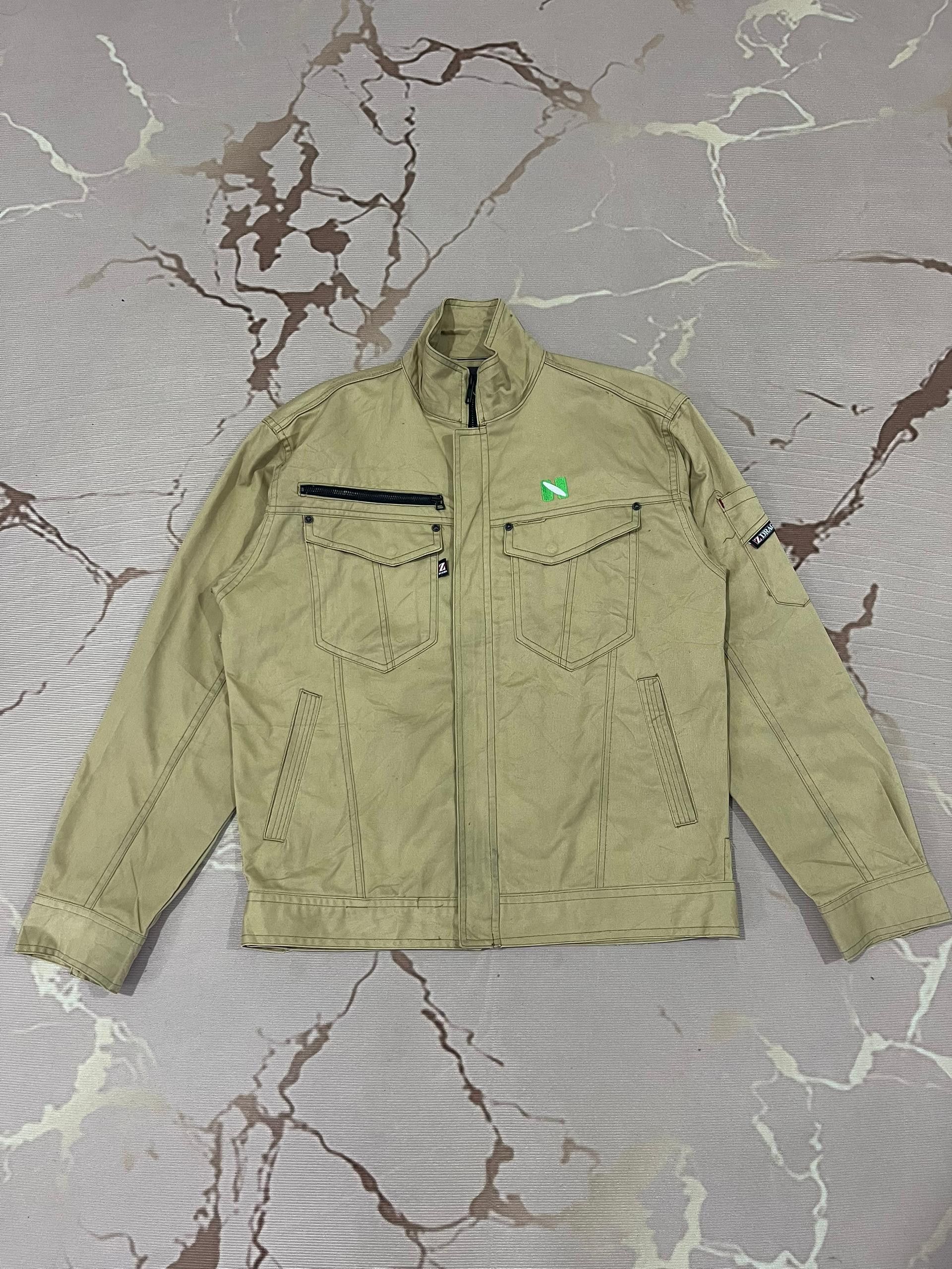 Japanese Brand Z-Dragon Casual Work Style Utility Jacket Khaki Size US M / EU 48-50 / 2 - 1 Thumbnail