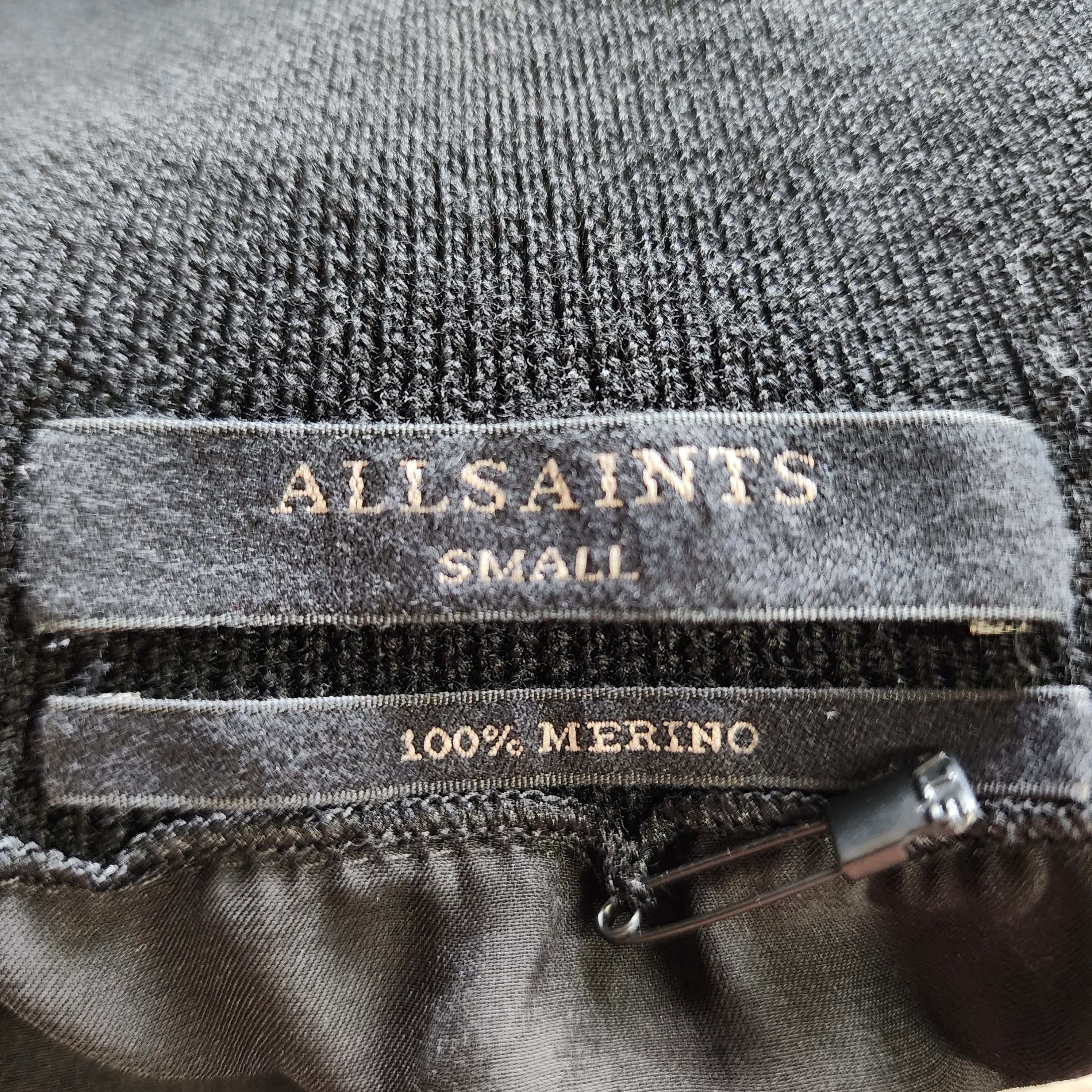 Allsaints Wool Turtleneck Sweater Long Sleeve Black Size S / US 4 / IT 40 - 2 Thumbnail