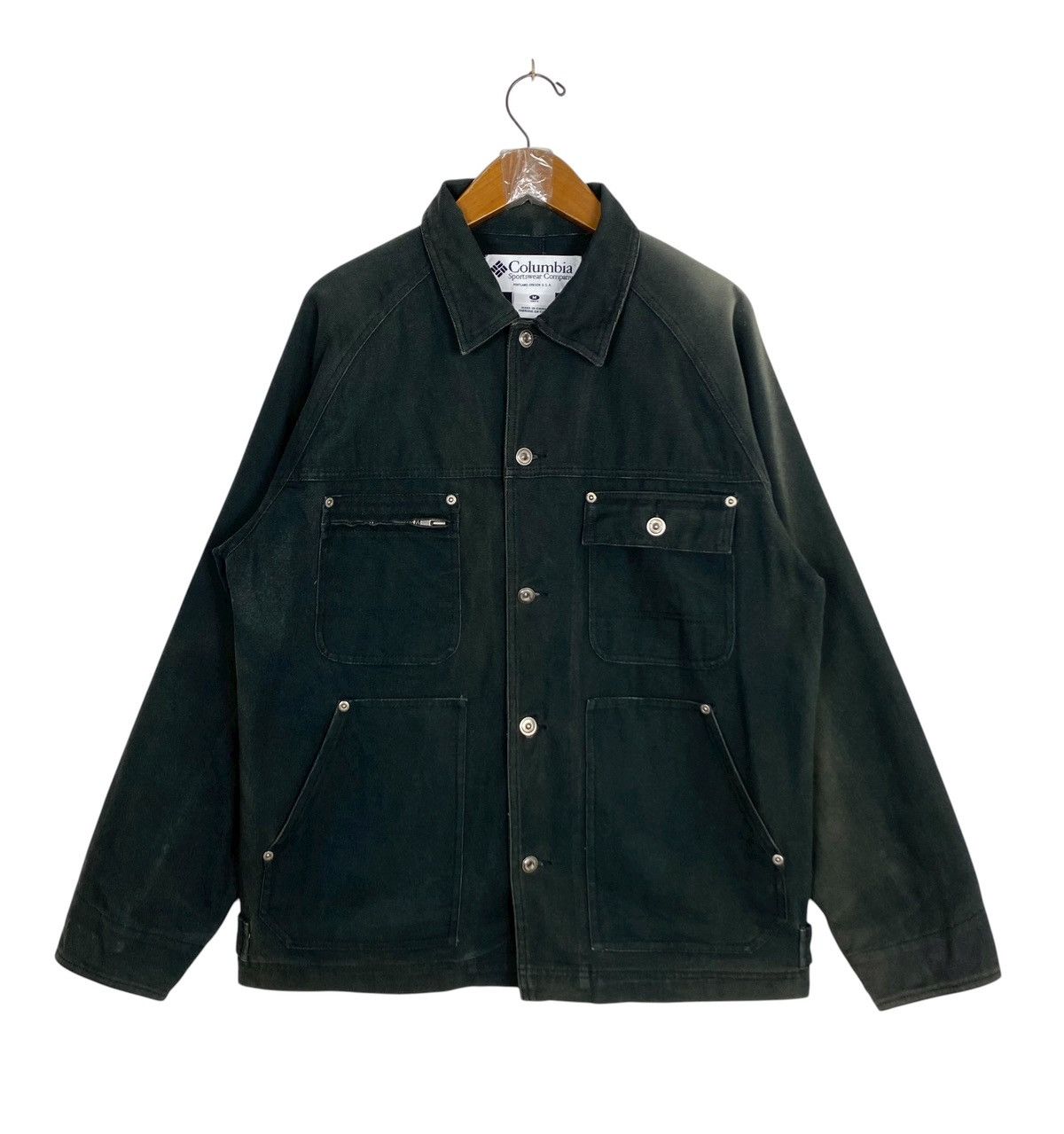 Rare‼️ Vintage Sunfaded Columbia Sportwear Chore Jacket
