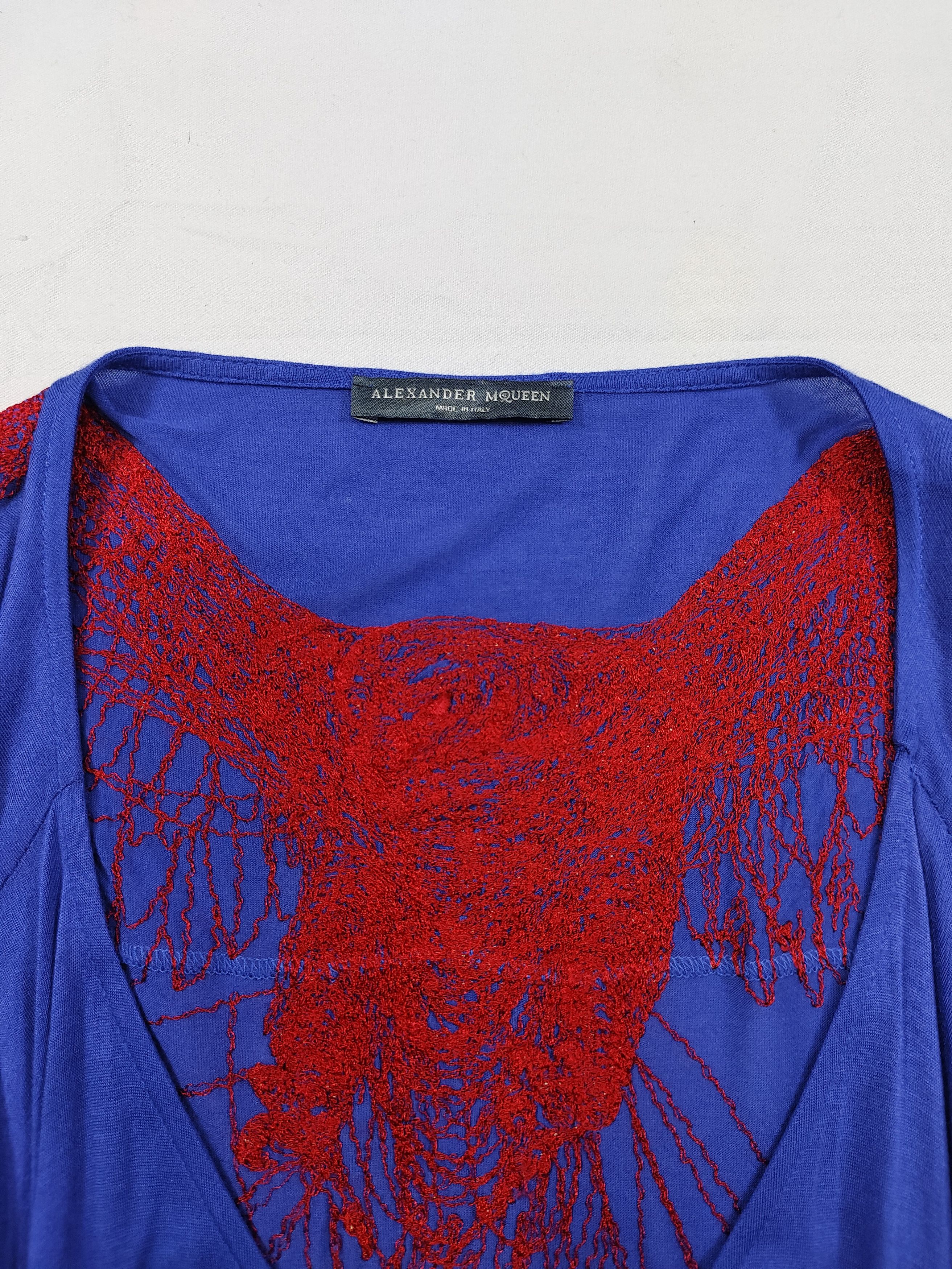 Alexander McQueen SS09 Alexander McQueen-Blood Embroidery Gothic Dark Romantic Size M / US 6-8 / IT 42-44 - 9 Thumbnail