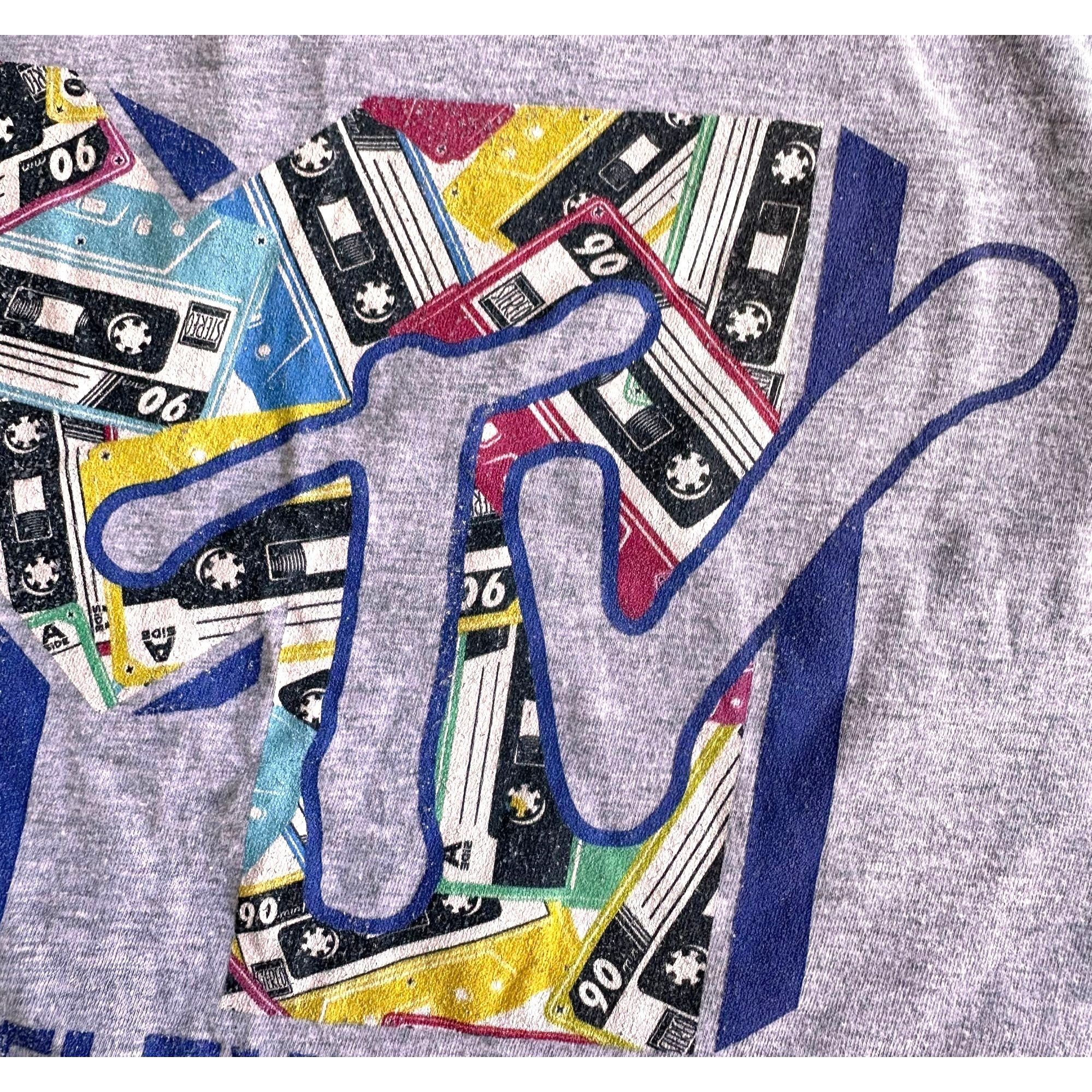 Mtv × Vintage Vintage MTV T Shirt Unisex Large Gray Casette Tapes Classic Size US L / EU 52-54 / 3 - 8 Thumbnail