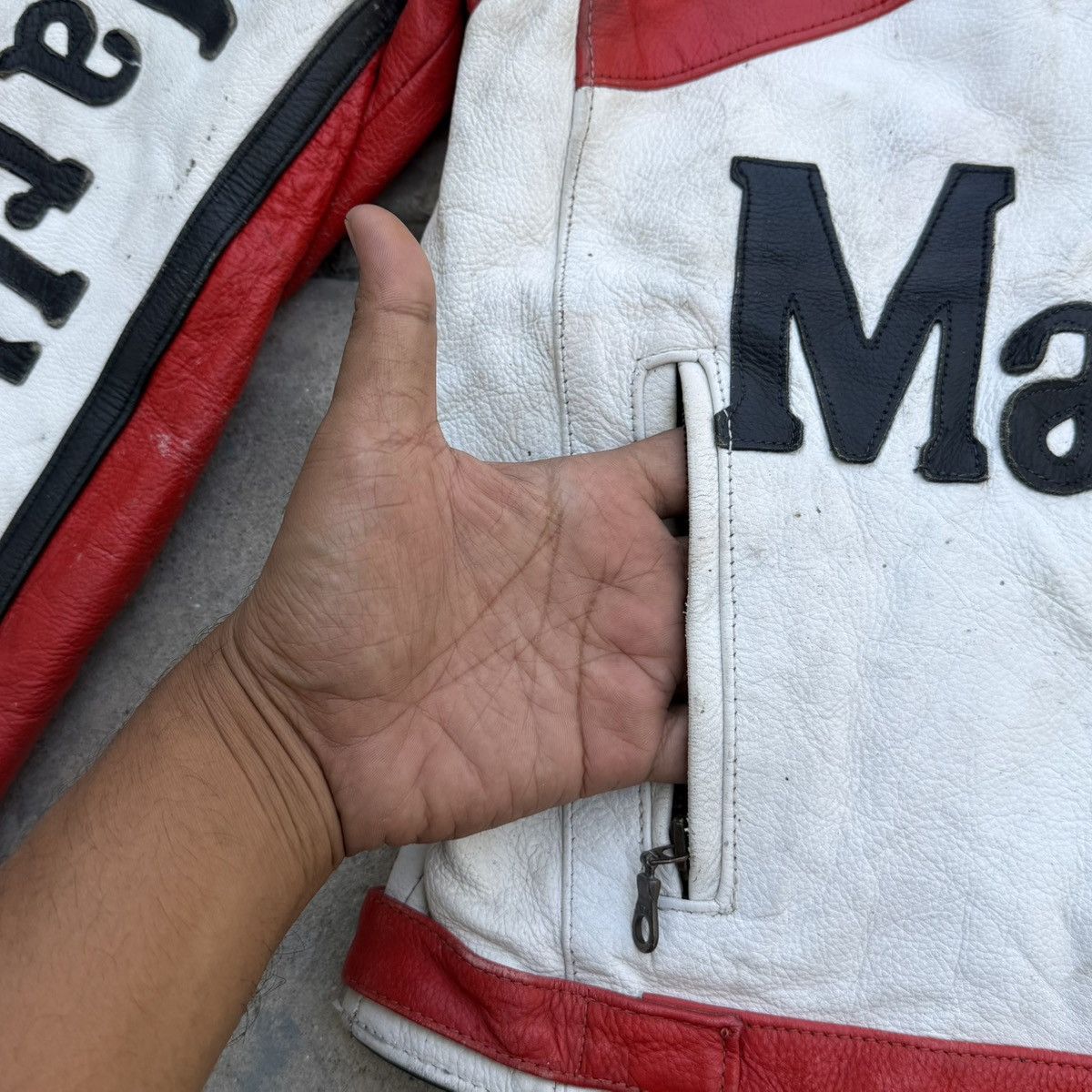 Marlboro Rare 90s Vintage Marlboro Racing Motorsport Leather Jacket Size US M / EU 48-50 / 2 - 9 Thumbnail