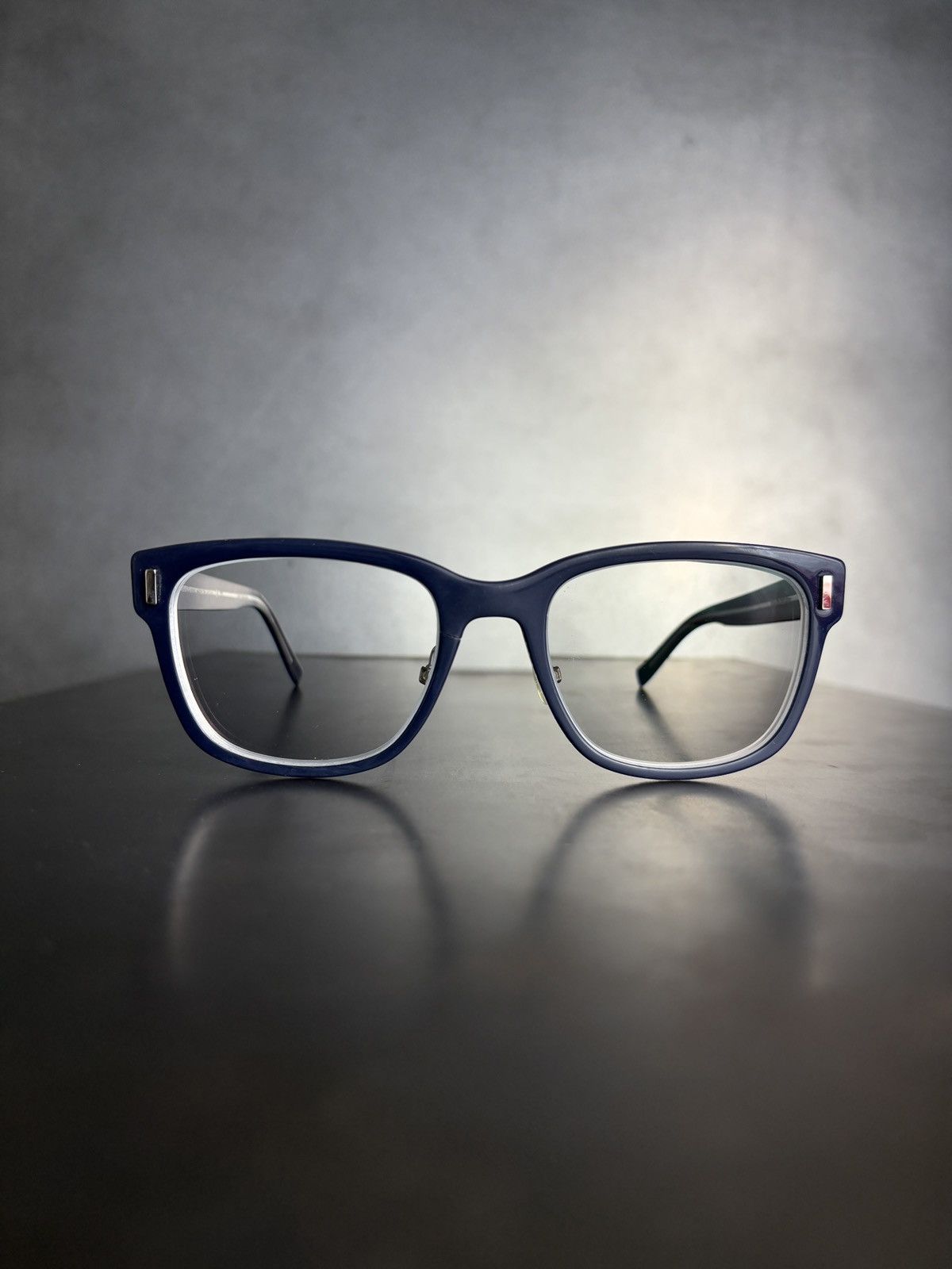 Christian Dior Monsieur × Dior Dior Homme Black Tie 2.0C Eyeglasses Dark Blue Made in Japan Size ONE SIZE - 6 Thumbnail
