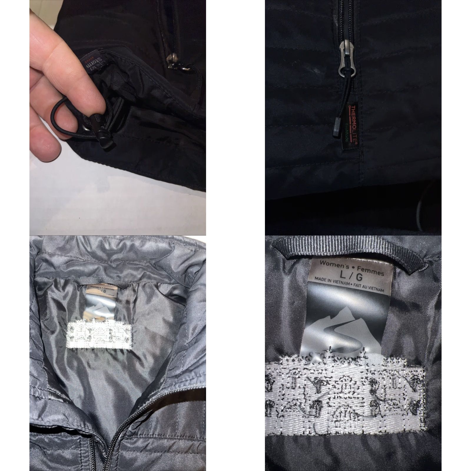 Vintage VINTAGE Chateau Montelena Winery Women’s Black Fleece Vest L Quilted Logo Full Zip Pockets Mid-Length Sleeveless All Seasons Casual Travel Workwear Size L / US 10 / IT 46 - 8 Thumbnail
