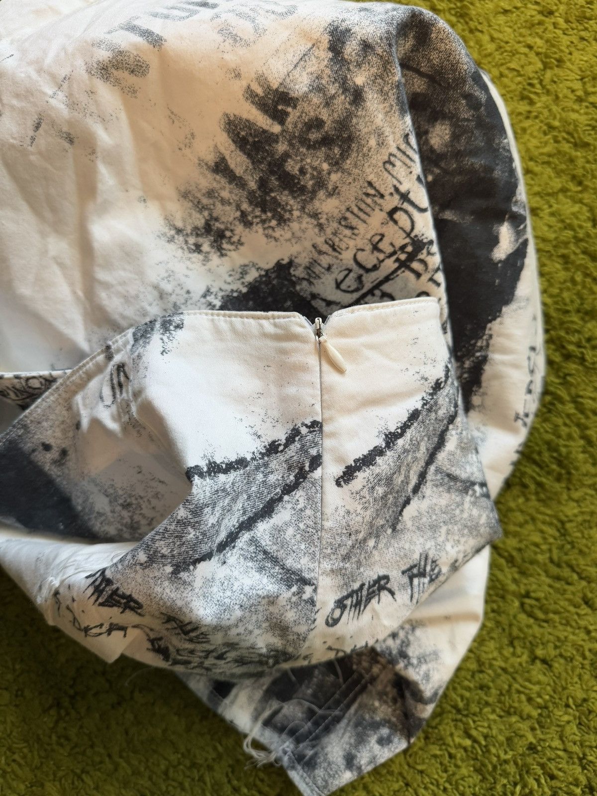 Hysteric Glamour × Vintage Y2K vintage avant garde gazette pattern skirt Size 30" / US 8 / IT 44 - 7 Thumbnail