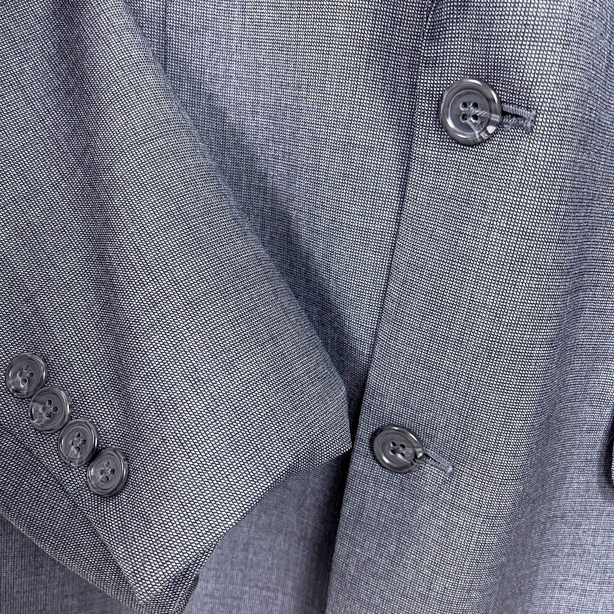 Jos. A. Bank Jos A Bank Wool Nailhead Suit Gray Mens Two Button 41L Size 40L - 4 Thumbnail
