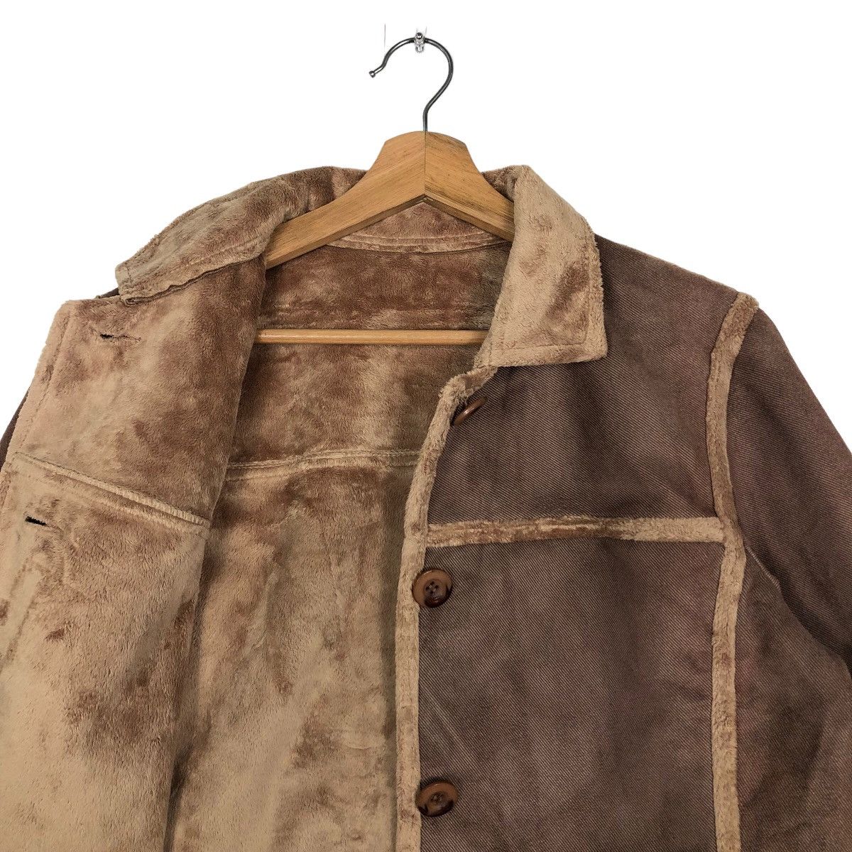 Japanese Brand 🔥90’s Shearling Mink Fur Jacket Issey Miyake Japan Design Size US L / EU 52-54 / 3 - 9 Thumbnail