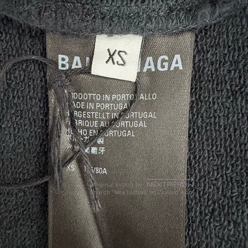 Balenciaga Balenciaga Wave Coke Letter Embroidery Destroyed Hoodie Size US XS / EU 42 / 0 - 4 Thumbnail