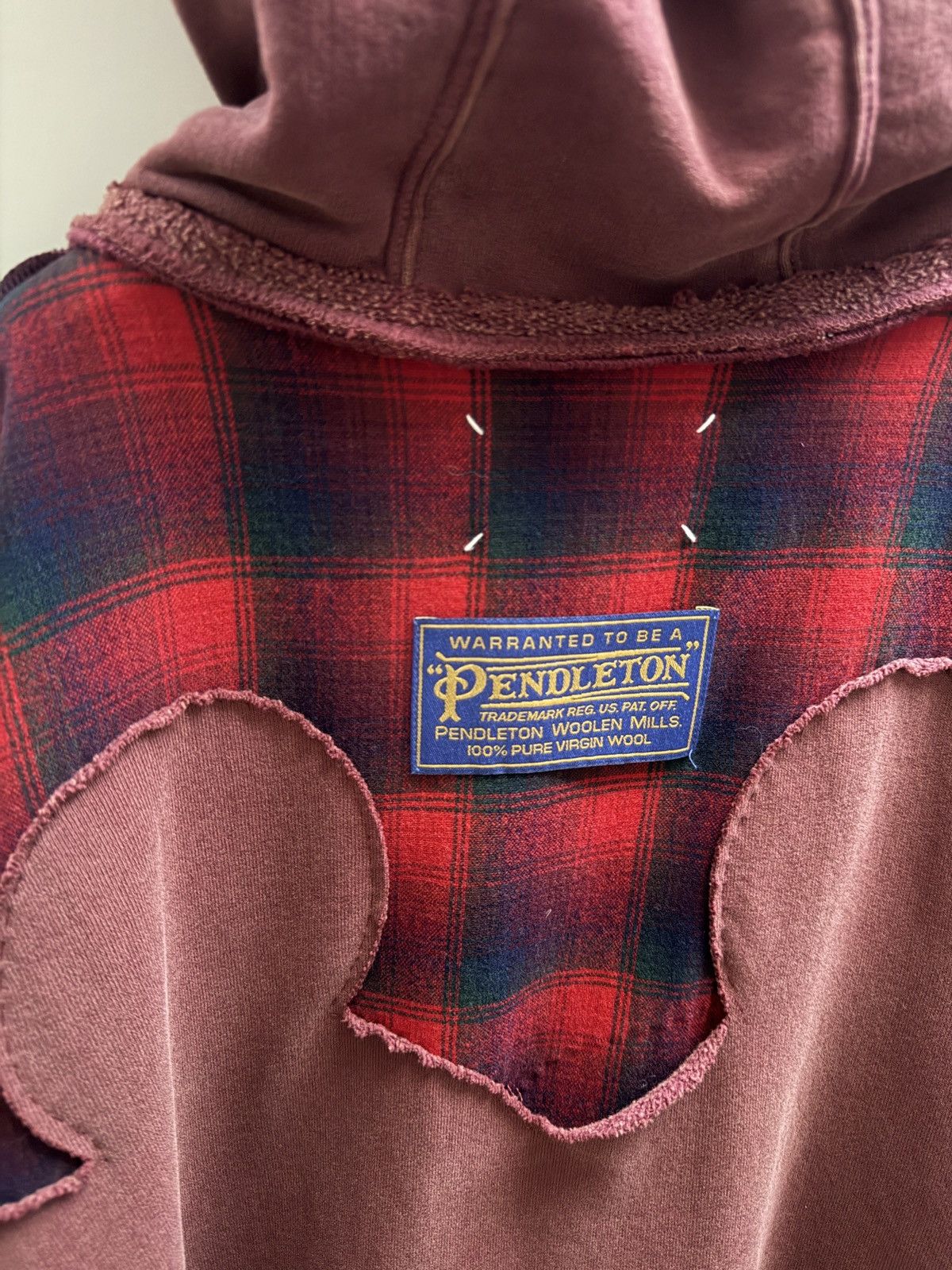 Maison Margiela × Pendleton Pendleton Yoke-Detail Zip Up Hoodie Size US L / EU 52-54 / 3 - 5 Thumbnail