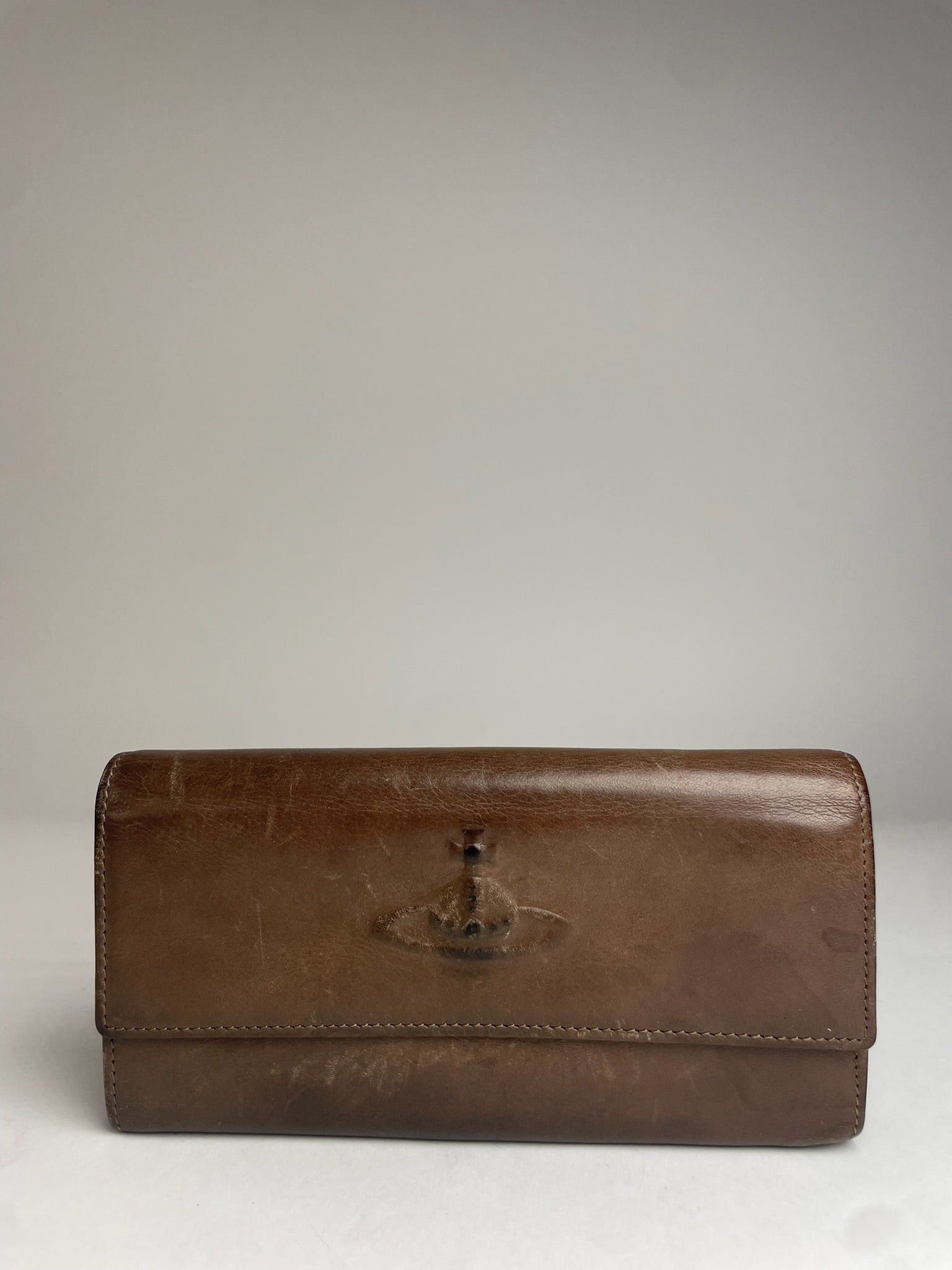 Vivienne Westwood Vintage Leather Wallet Brown Size ONE SIZE - 1 Thumbnail