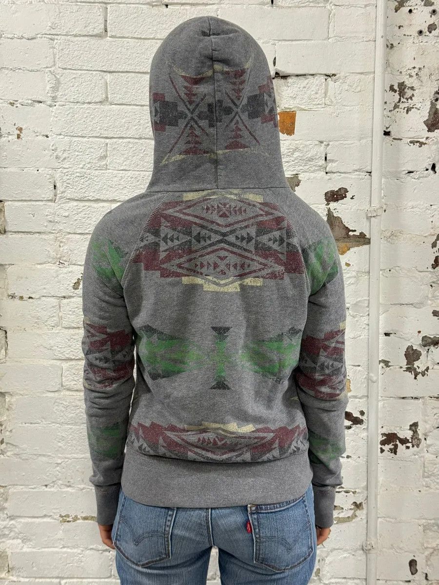 Polo Ralph Lauren 2010s Ralph Lauren Grey Native Zip-up Hoodie Size S / US 4 / IT 40 - 3 Thumbnail