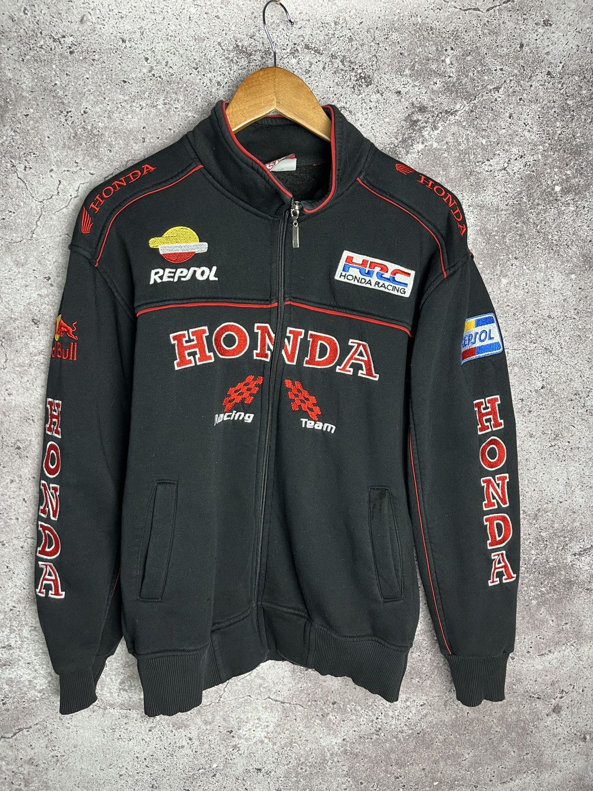 Honda × Vintage Vintage🔥Honda Racing World Sport Full Zip Sweatshirt Size US S / EU 44-46 / 1 - 1 Thumbnail