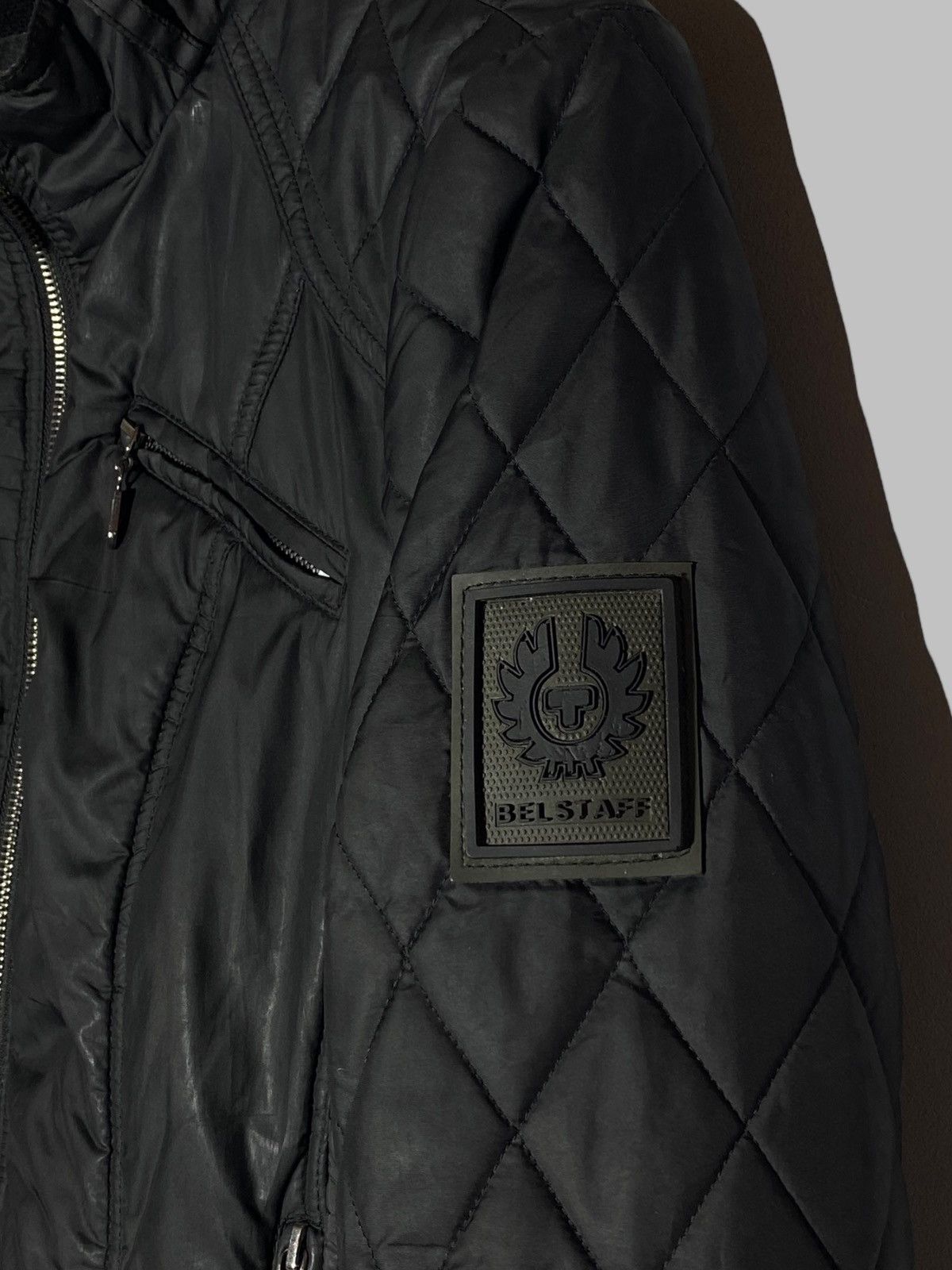 Belstaff Vintage Belstaff Quilted Rare Jacket Black Street Fashion Size XL / US 12-14 / IT 48-50 - 4 Thumbnail