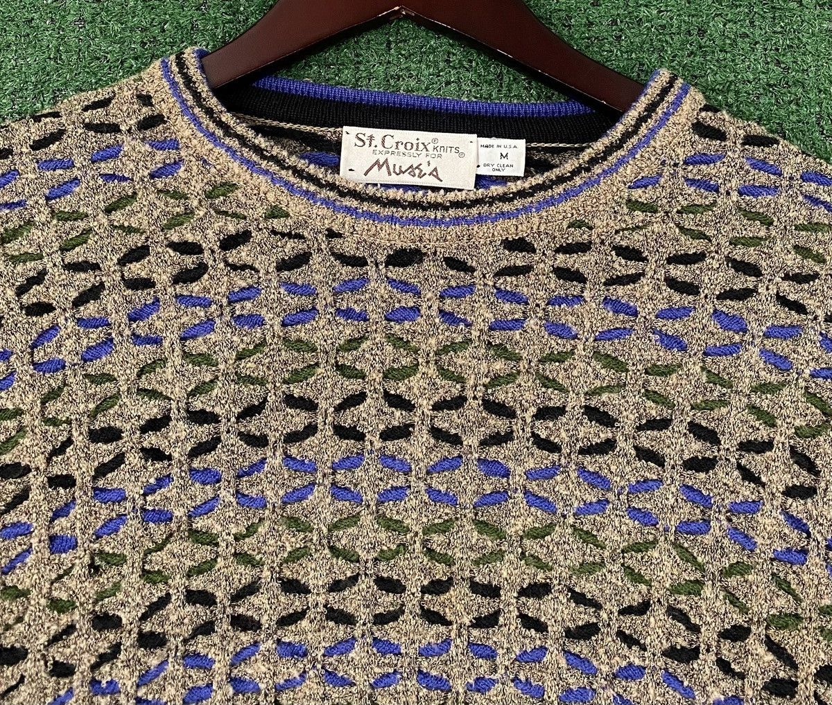 St. Croix 80’s St. Croix Multicolor Textured Patterned Sweater Large Size US L / EU 52-54 / 3 - 2 Thumbnail