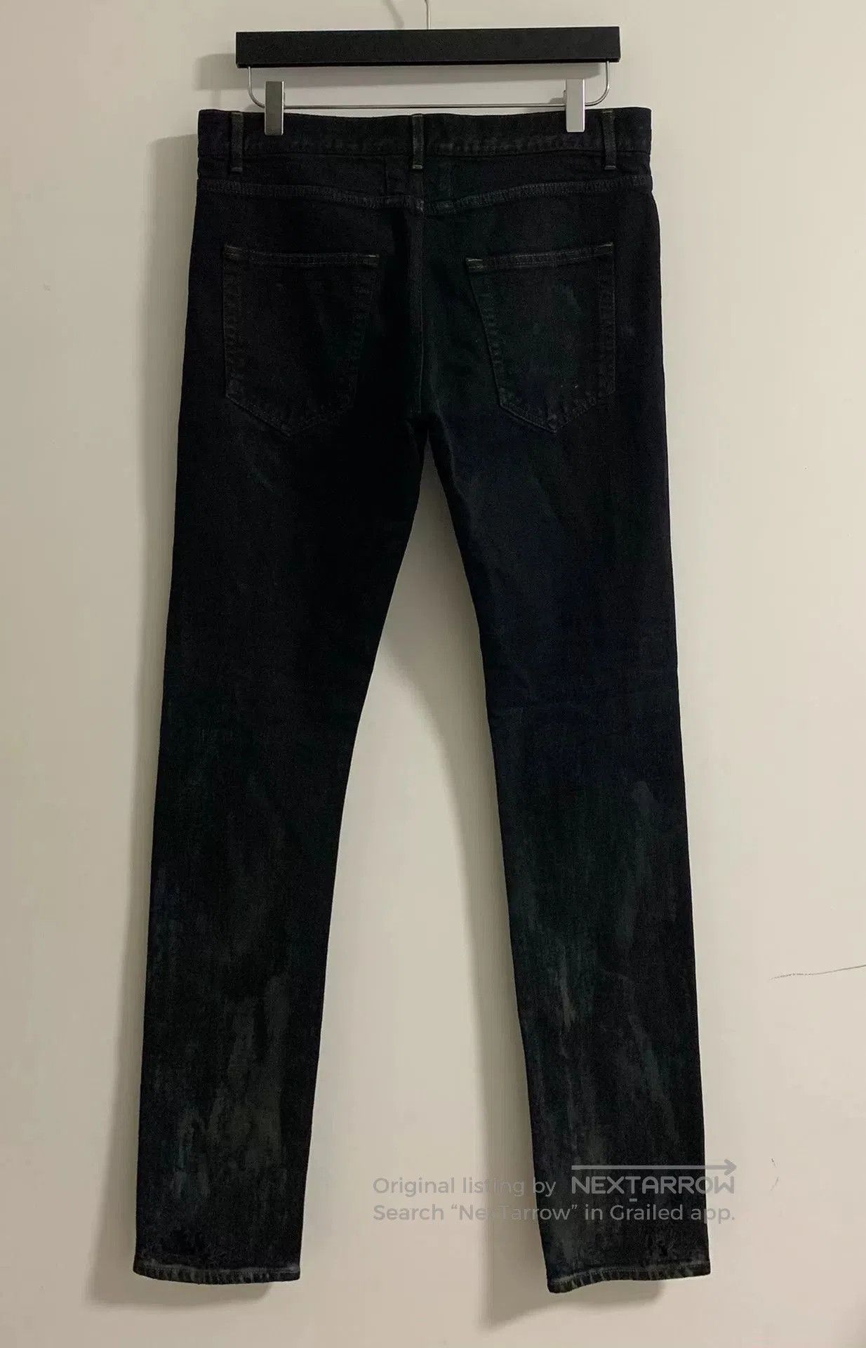 Saint Laurent Paris Saint Laurent Distressed Black Denim Pants. Size US 32 / EU 48 - 2 Thumbnail