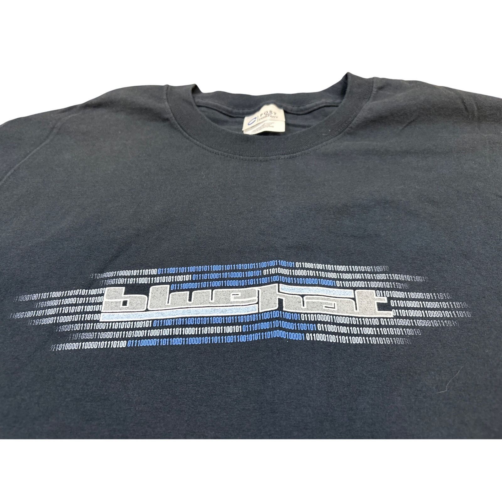 Port & Company Y2K Bluehat binary pattern Microsoft invite Only shirt 4XL Size US XXL / EU 58 / 5 - 3 Thumbnail
