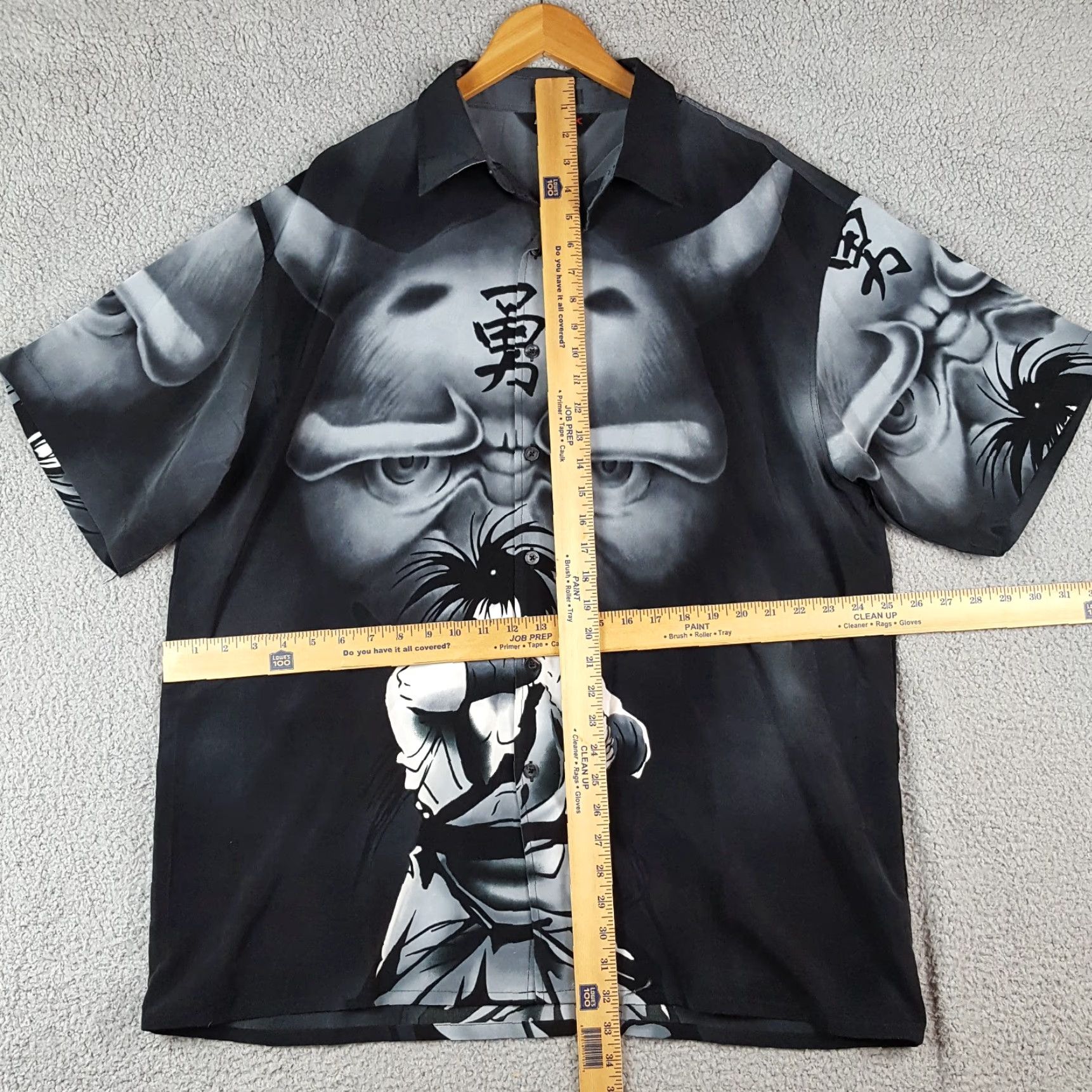 Vintage VINTAGE Y2K Anime Samurai Button Up Mens XL Japanese Manga Grunge 2000s Shirt Size US XL / EU 56 / 4 - 7 Thumbnail