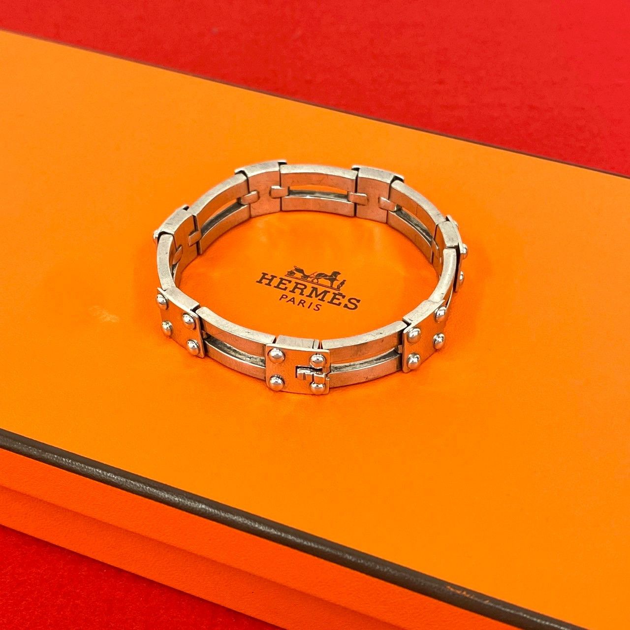 Hermes Hermes Hermès Gate Motif Silver 925 Bracelet Precious Metal Bracelet DUTY FREE for USA Size ONE SIZE - 1 Thumbnail