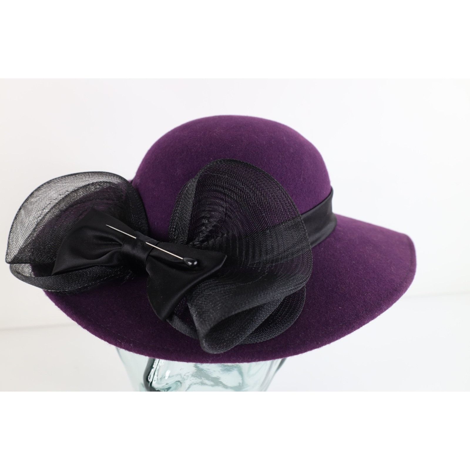 Vintage Vintage 70s Bollman Hat Co Wool Felt Cloche Hat with Bow Size ONE SIZE - 1 Thumbnail