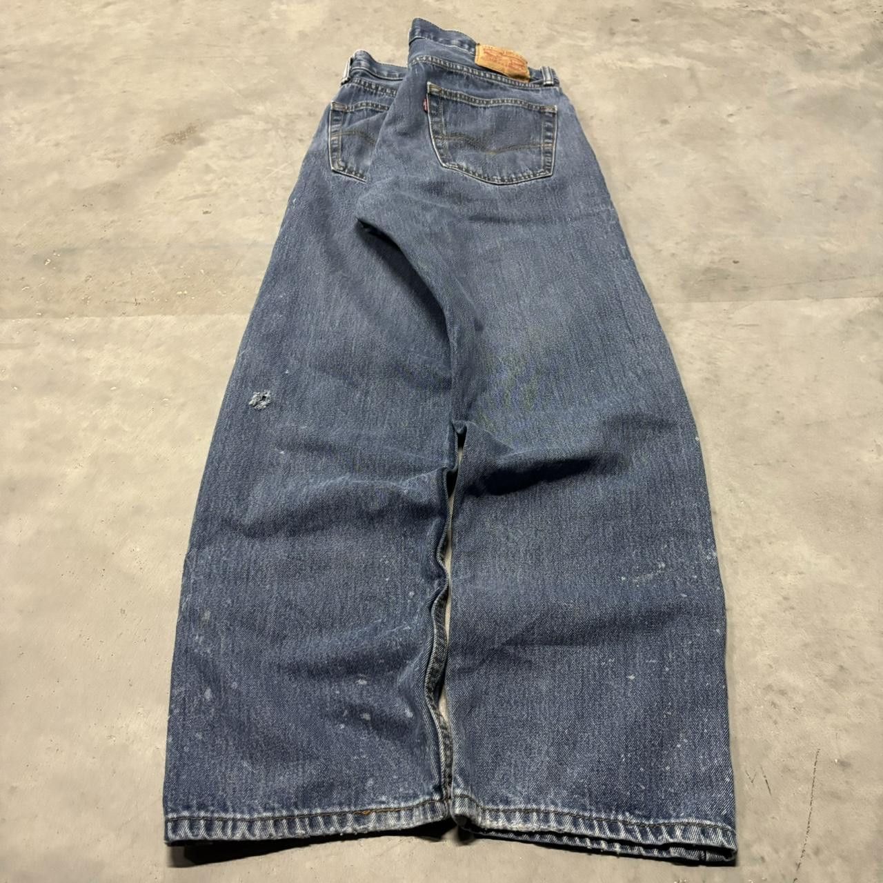 Levi's × Vintage Crazy Vintage Y2K/2000s Grunge Dark Wash Levi’s Denim Jeans! Size US 34 / EU 50 - 4 Thumbnail