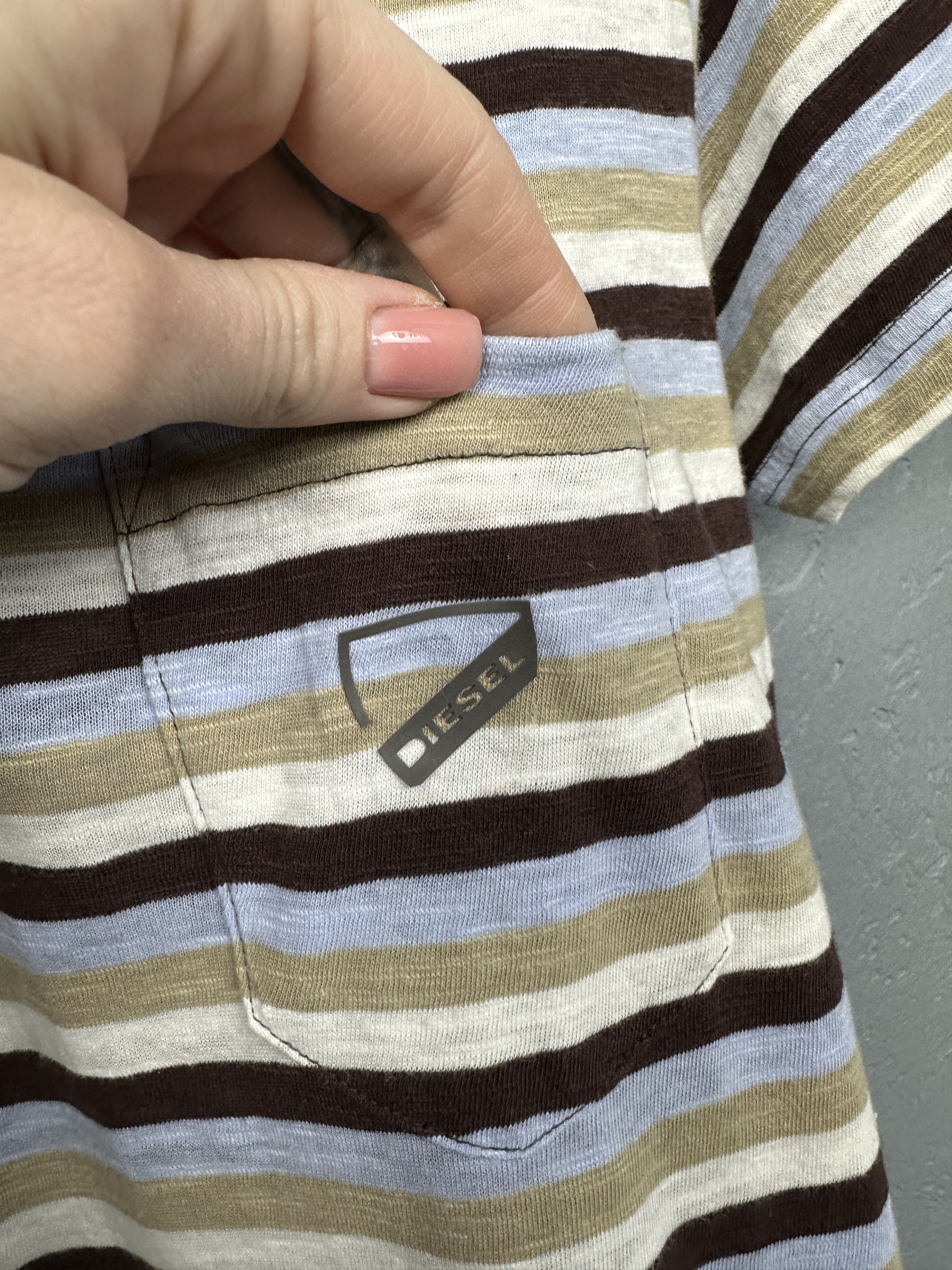 Diesel Diesel Mens Striped Polo Shirt Size US M / EU 48-50 / 2 - 3 Thumbnail