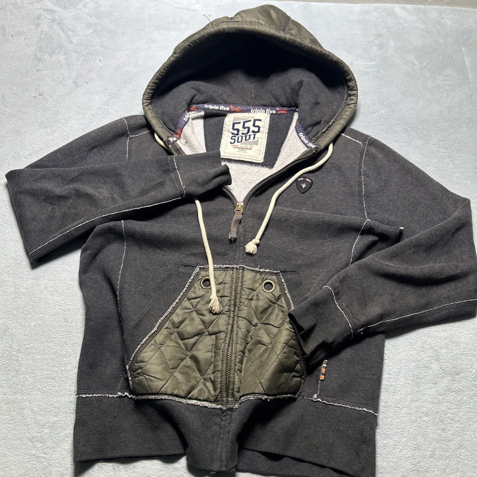 Affliction Y2k 2000s Triple Five Soul Hoodie Mens Medium Hybrid 555 Size M / US 6-8 / IT 42-44 - 5 Thumbnail