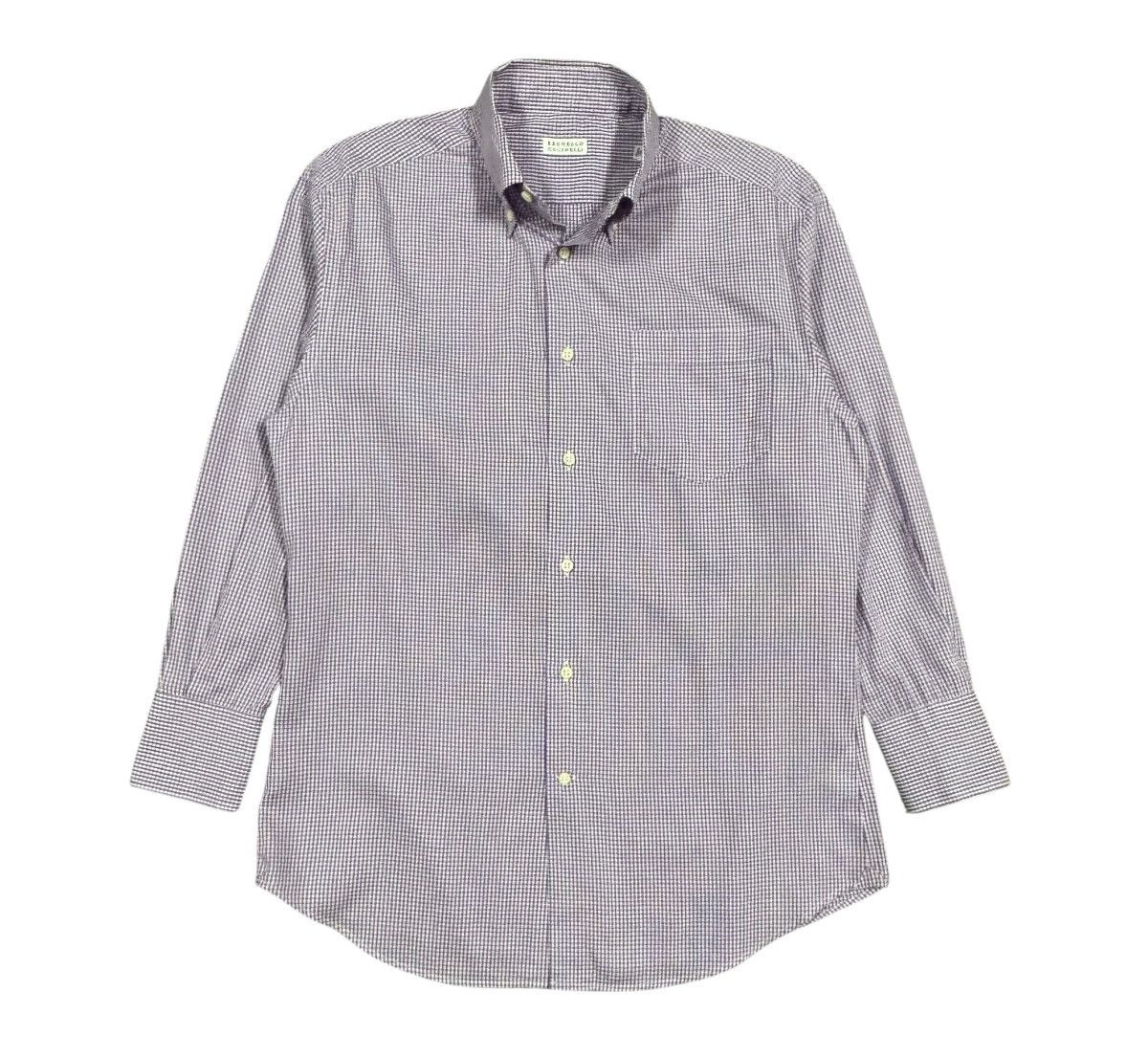Brunello Cucinelli Brunello Cucinelli Og Checked Shirt Button Ups Italy Size US M / EU 48-50 / 2 - 1 Thumbnail