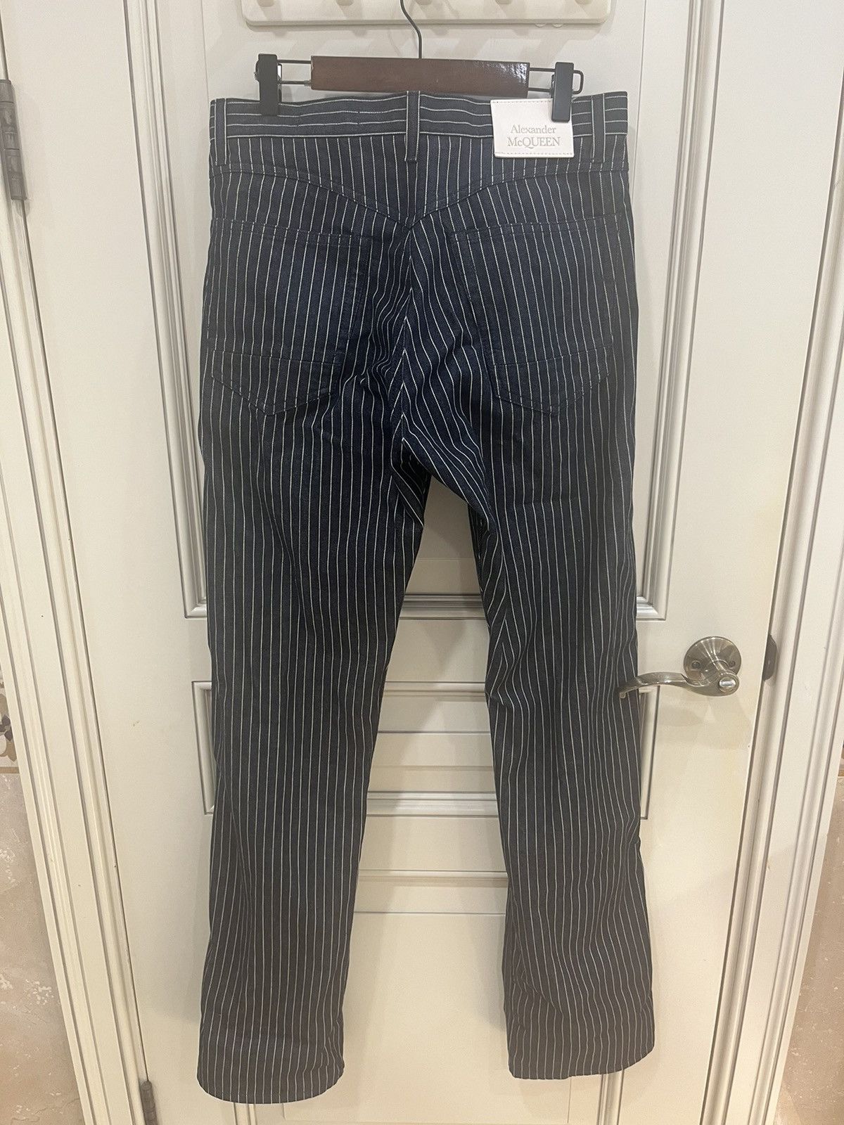 Alexander McQueen striped denim jeans size46 Size US 30 / EU 46 - 9 Thumbnail
