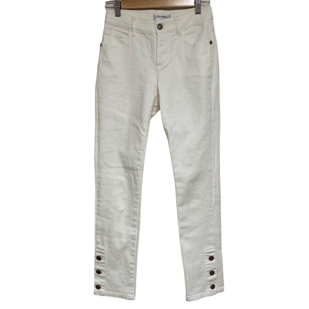 Chanel Chanel Chanel Denim Pants Textile Jeans P60583 DUTY FREE for USA Size ONE SIZE - 1 Thumbnail