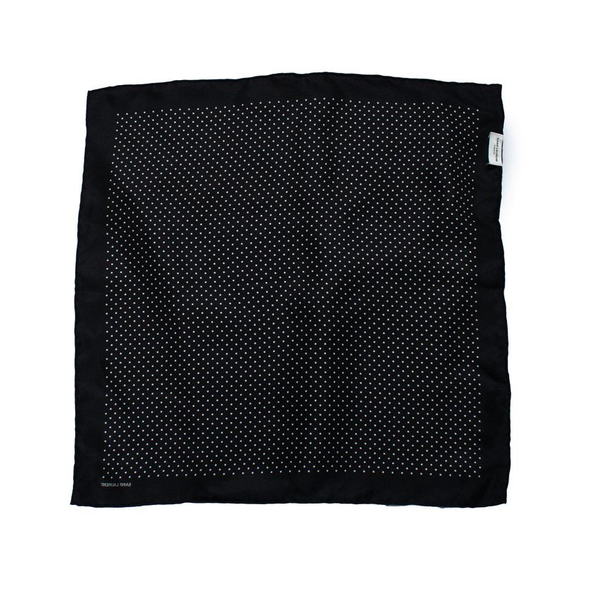 Saint Laurent Paris Saint Laurent, dotted pocket square Size ONE SIZE - 2 Thumbnail