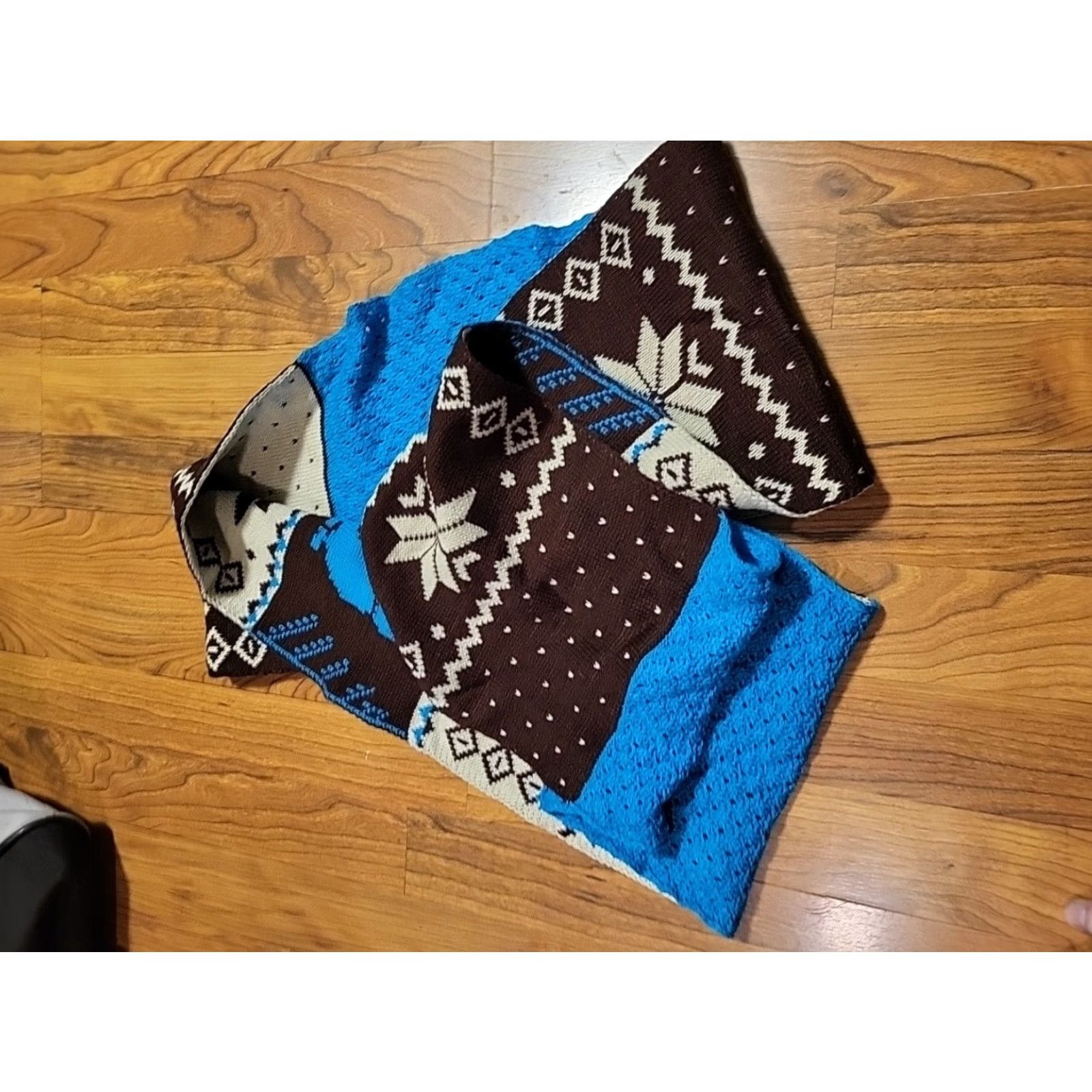 Vintage NWT Brown Owl Reversible Infinity Scarf JC Penney 72" X 8.5" Womens Knit Nylon Acrylic Owl Theme Size ONE SIZE - 7 Thumbnail