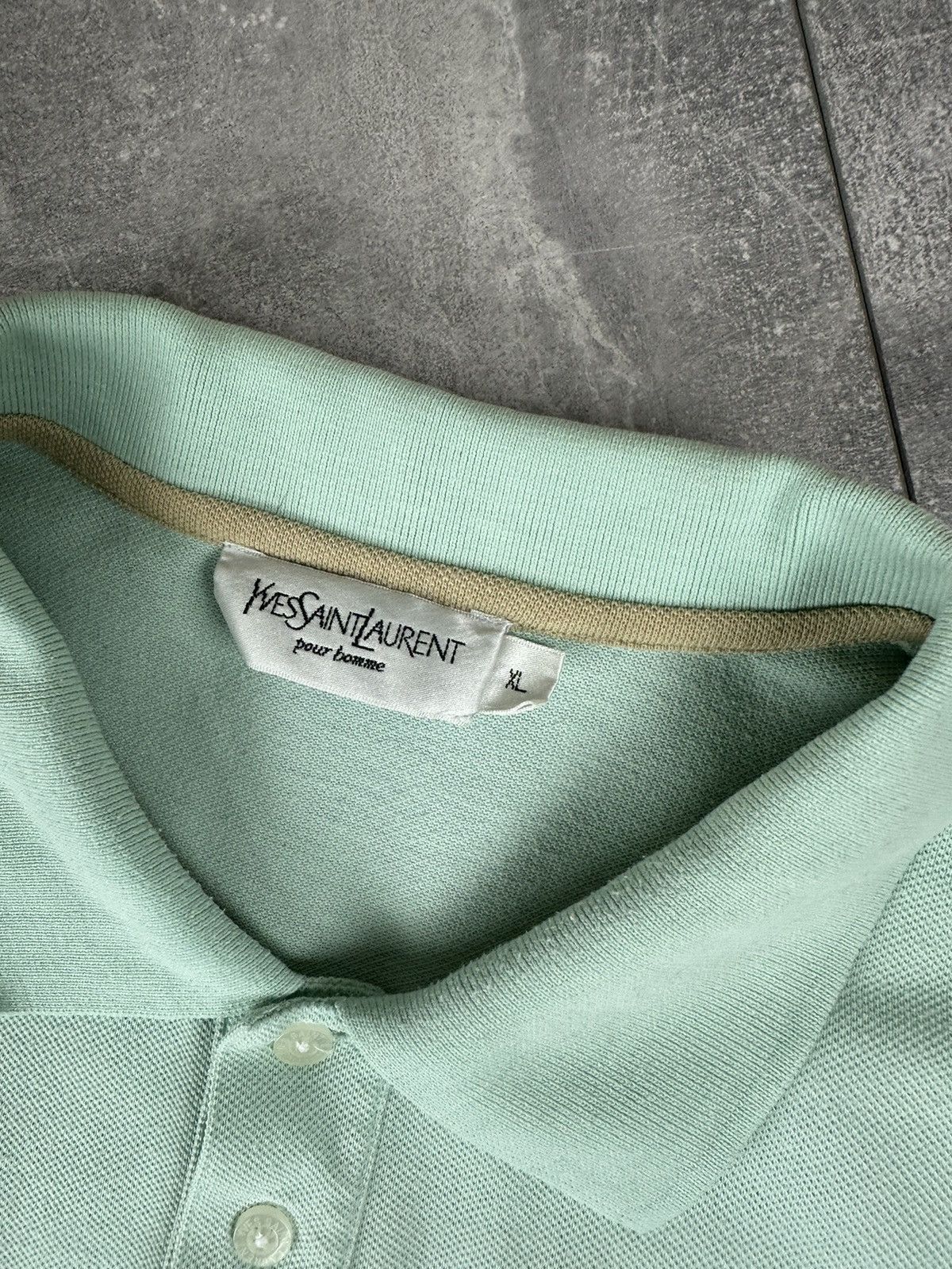 Yves Saint Laurent Yves Saint Lauren Luxury Vintage Small Logo Polo Size US XL / EU 56 / 4 - 10 Thumbnail