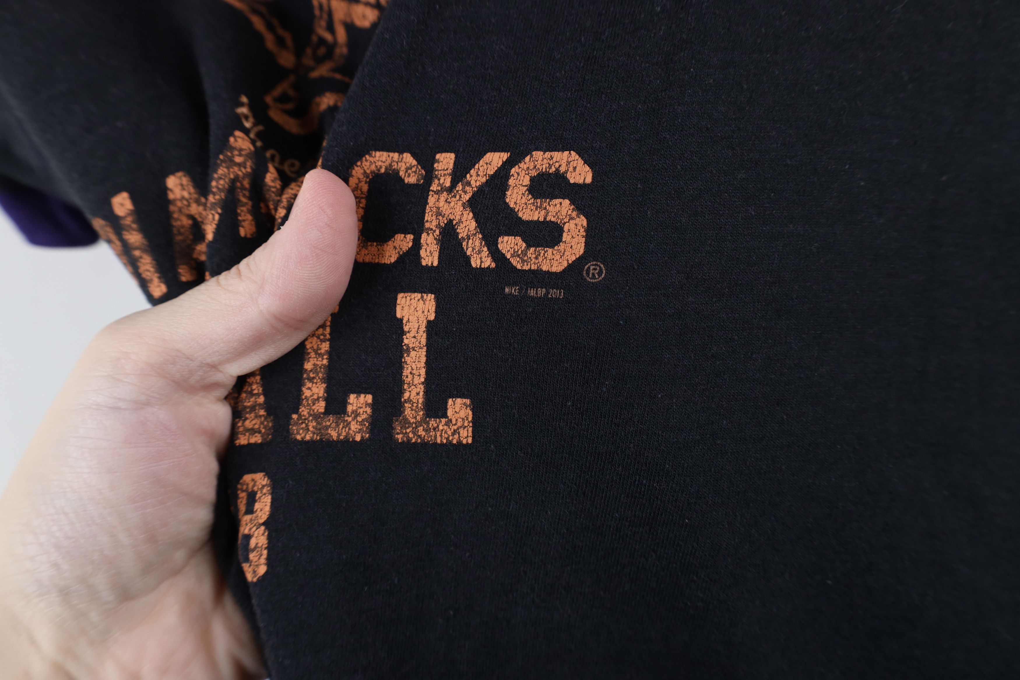 Nike × Vintage Vintage Y2K Nike Diamondbacks Baseball Ringer T-Shirt Black Size XL / US 12-14 / IT 48-50 - 7 Thumbnail