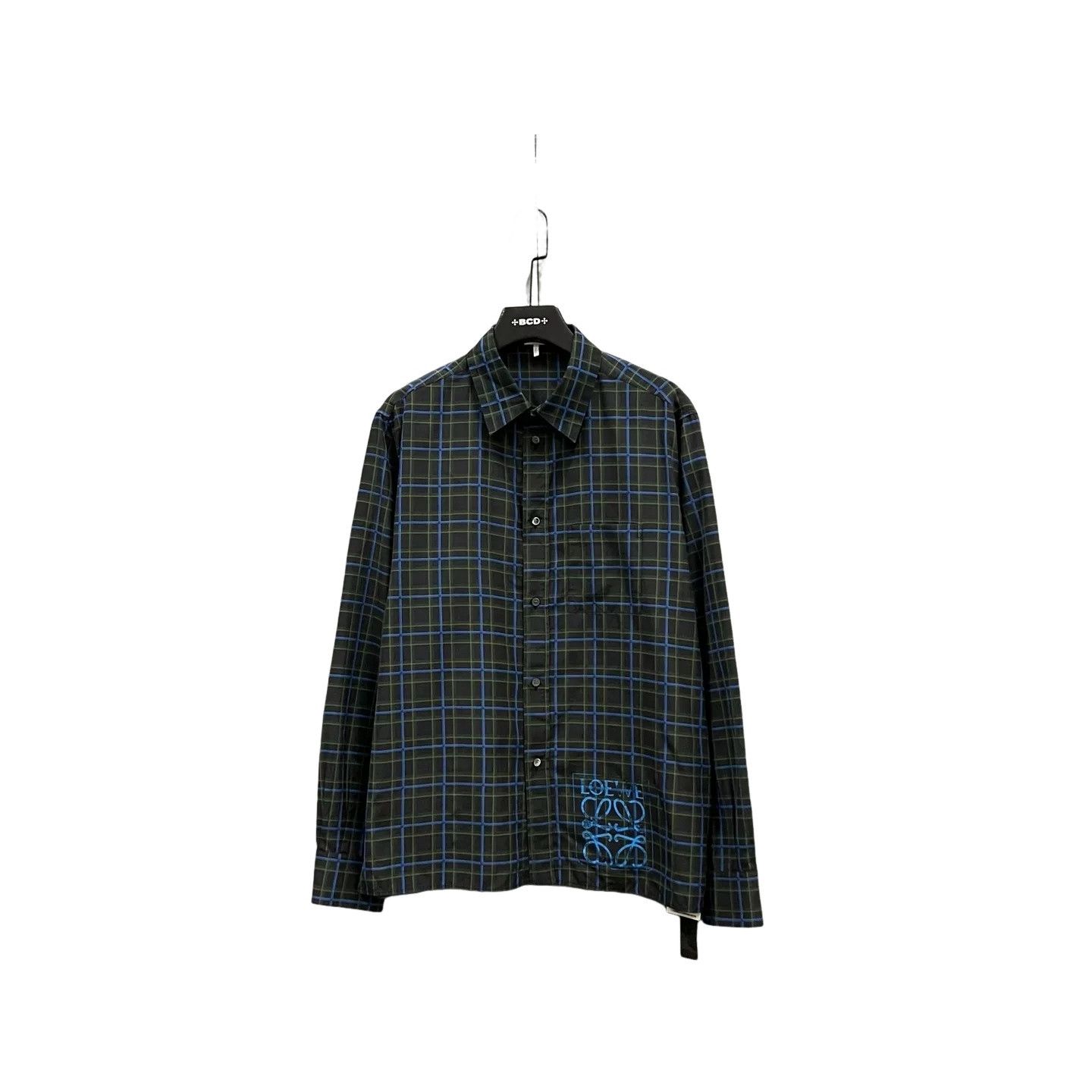 Loewe Loewe Plaid Silk Blend Button Up Shirt 41 Size US L / EU 52-54 / 3 - 1 Thumbnail