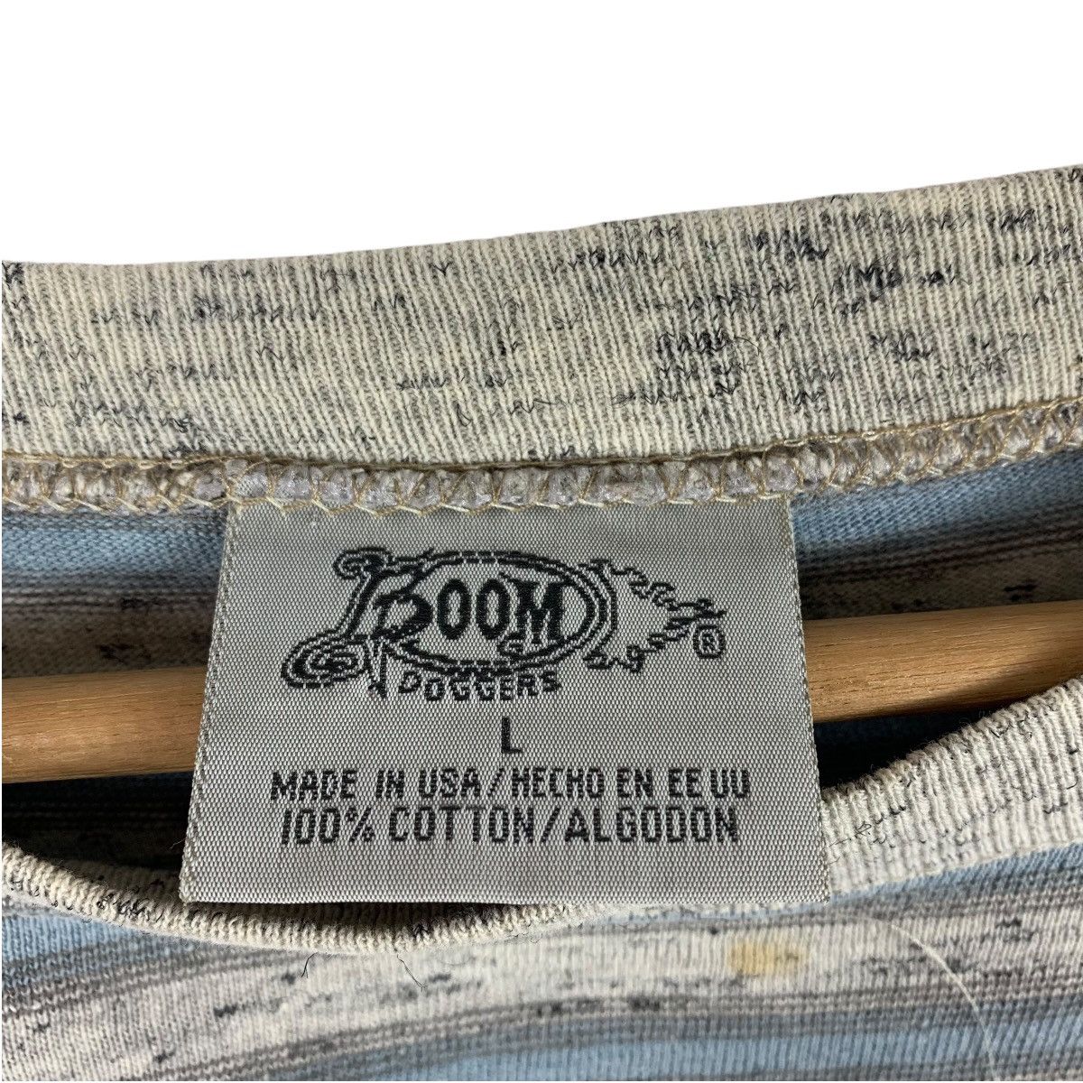Vintage Vintage 90s BOOM DOGGERS surf gear Surfing stripe tee Size US L / EU 52-54 / 3 - 3 Thumbnail
