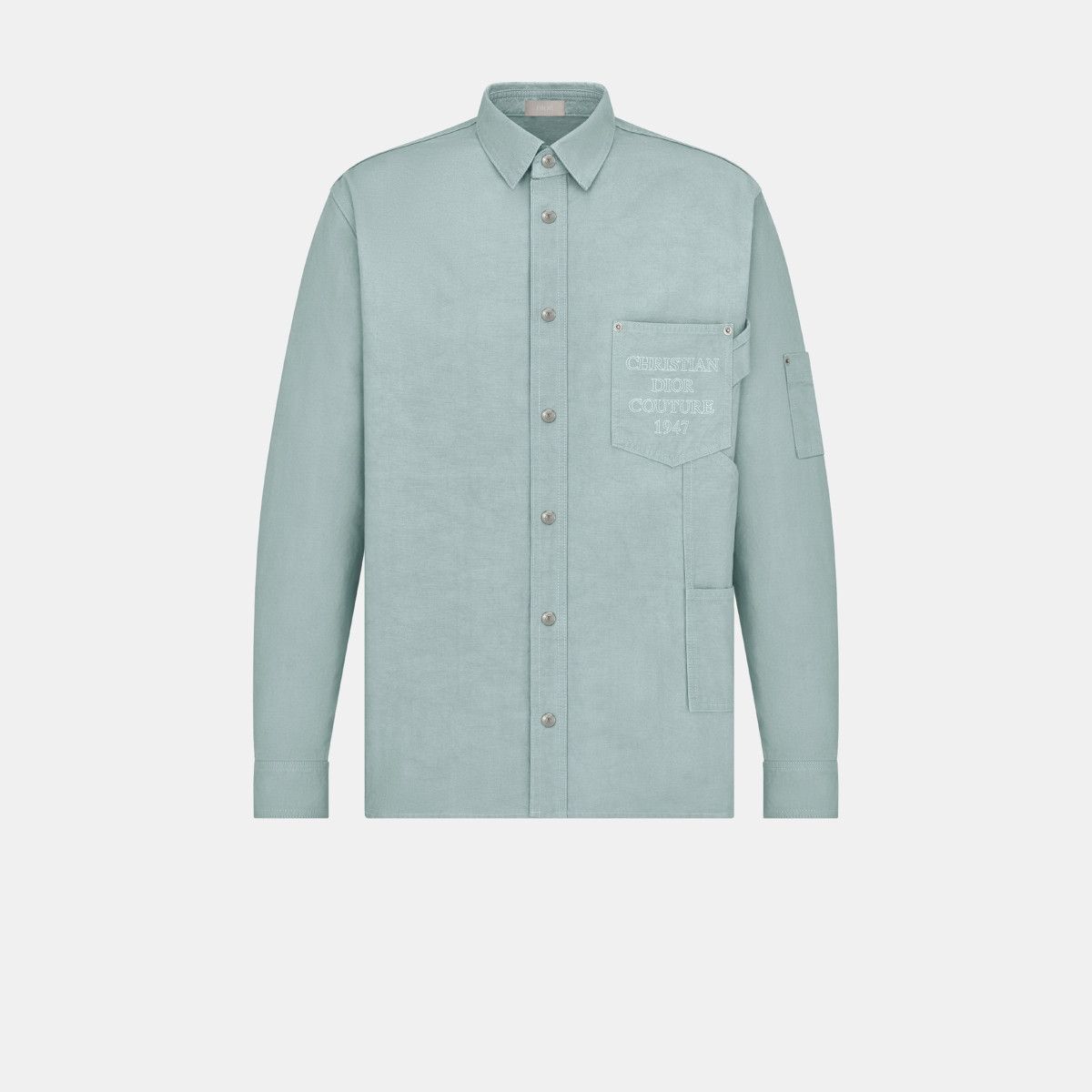 Dior o1bcso1str0226 Couture Overshirt in Blue Size US L / EU 52-54 / 3 - 1 Thumbnail