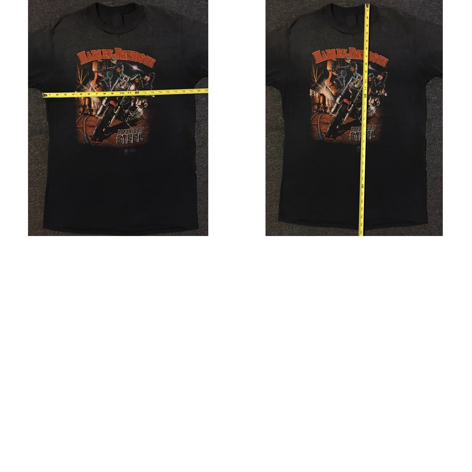 Harley Davidson VINTAGE Harley Davidson 3D Emblem Shirt L Black Men Graphic Tee 80s 90s Grunge Biker Eagle USA Destroyed Trucker Skull Retro Made in USA Size US L / EU 52-54 / 3 - 10 Thumbnail