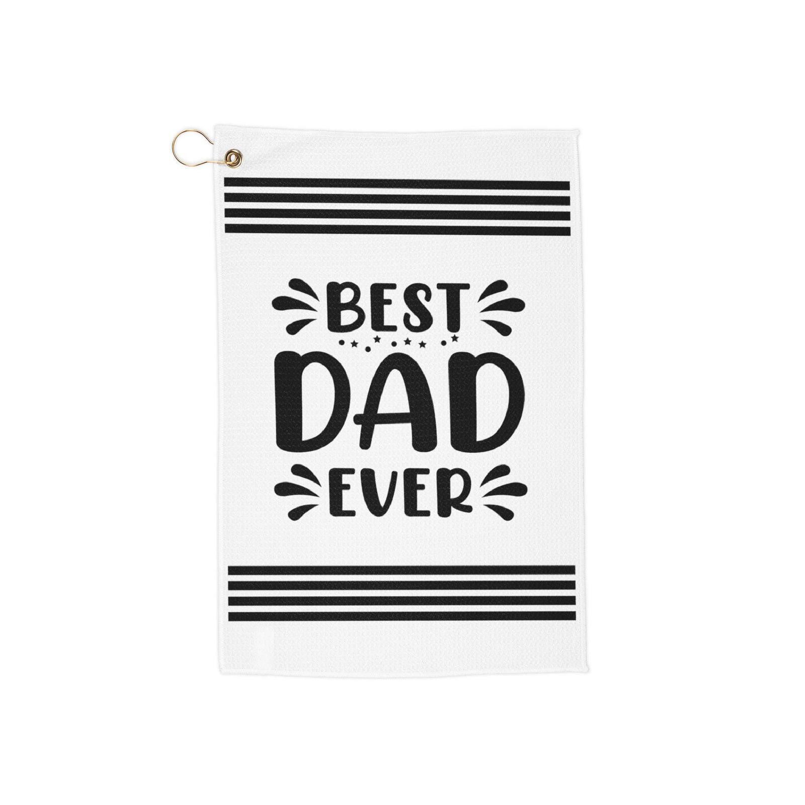 Designer Best Dad Ever Golf Towels, Father's Day Gift, Golf Accessory Size ONE SIZE - 1 Thumbnail