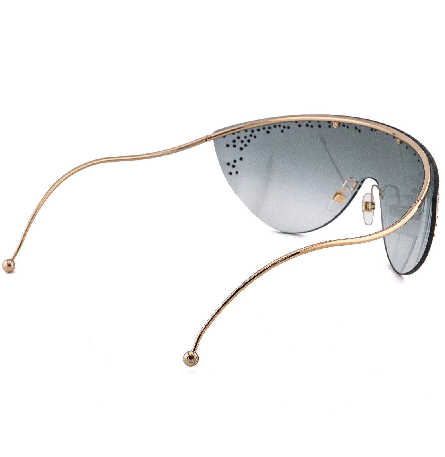Givenchy GIVENCHY GV7152s Ariana 7152 Gold Gray Crystal Mask Runway Size ONE SIZE - 9 Thumbnail