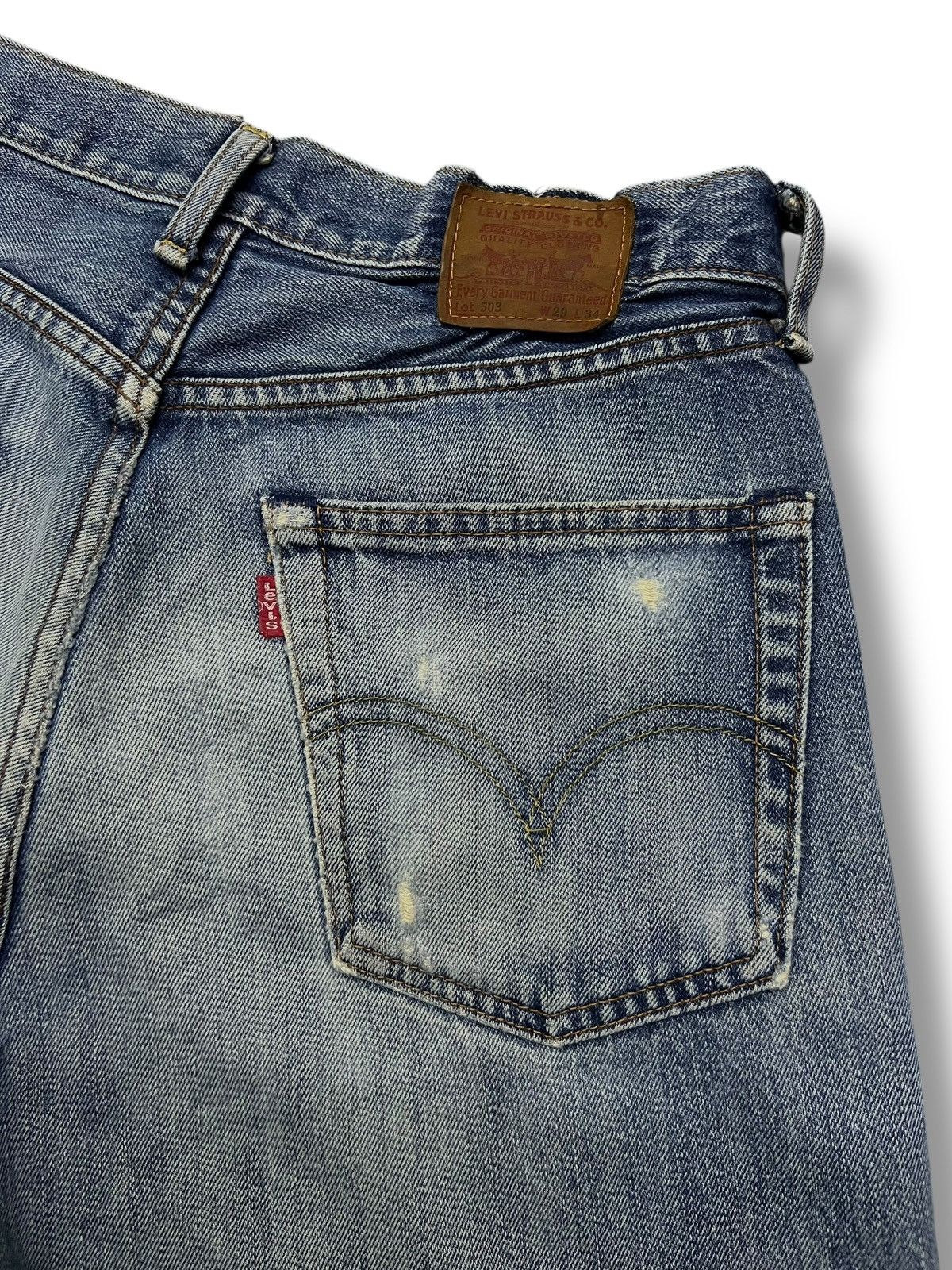 Levi's Baggy Vintage 90s Levi’s 503 Japan - Faded Wash, Distressed Size US 29 - 8 Thumbnail