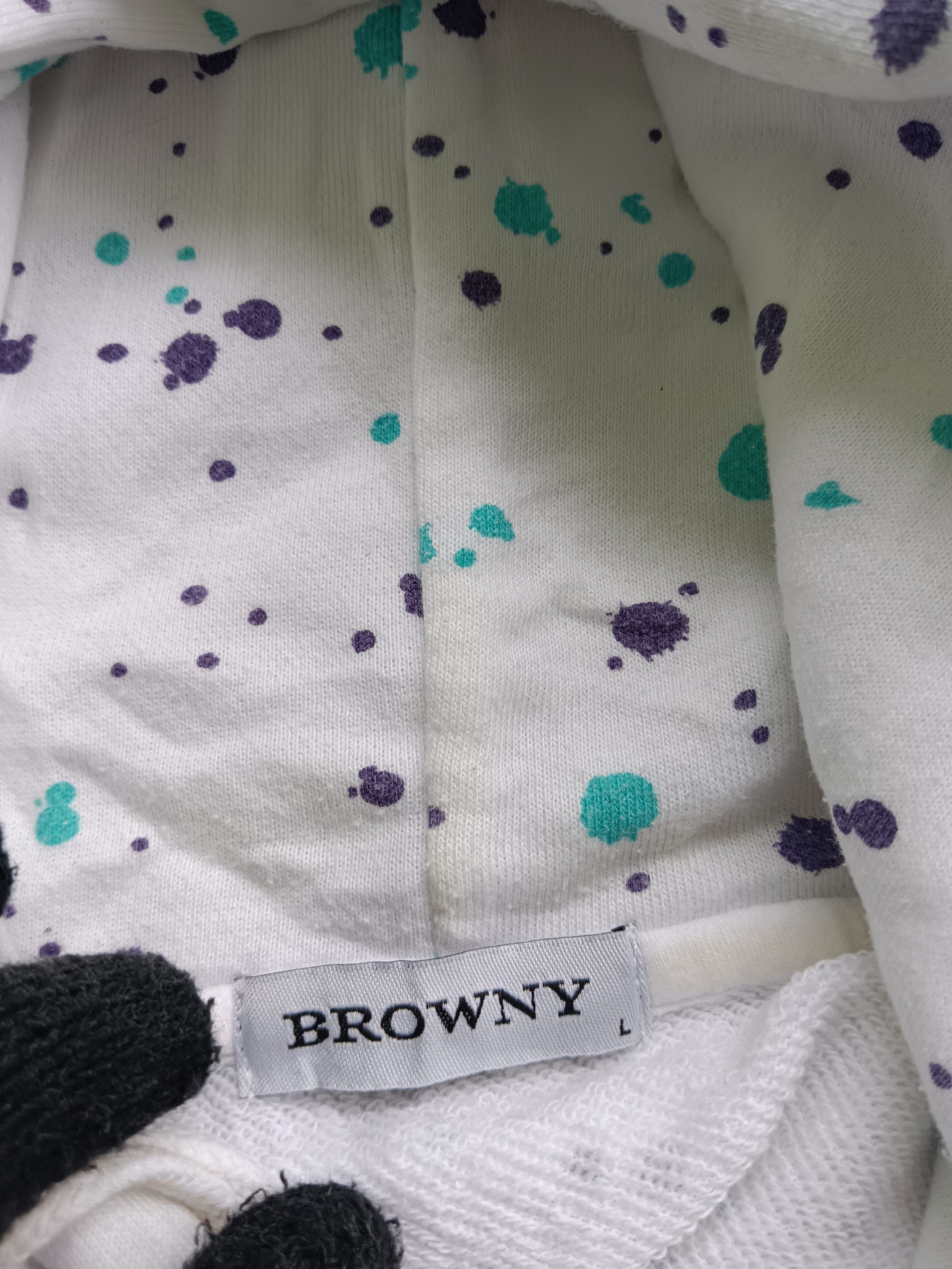 Japanese Brand Browny Wego Hoodie Dispreion Painted Size L / US 10 / IT 46 - 3 Thumbnail