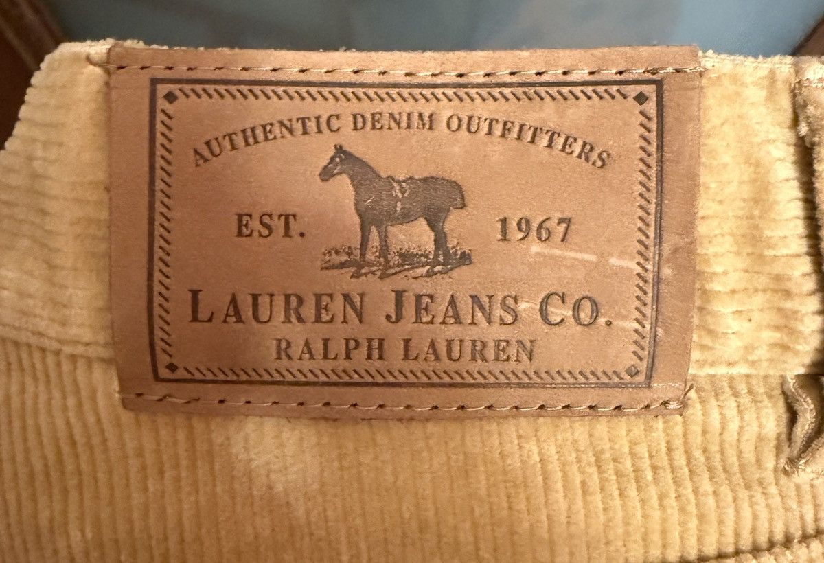 Lauren Ralph Lauren Lauren Jeans Co Ralph Lauren Camel Flare Leg Corduroy Pants Size 32" / US 10 / IT 46 - 8 Thumbnail