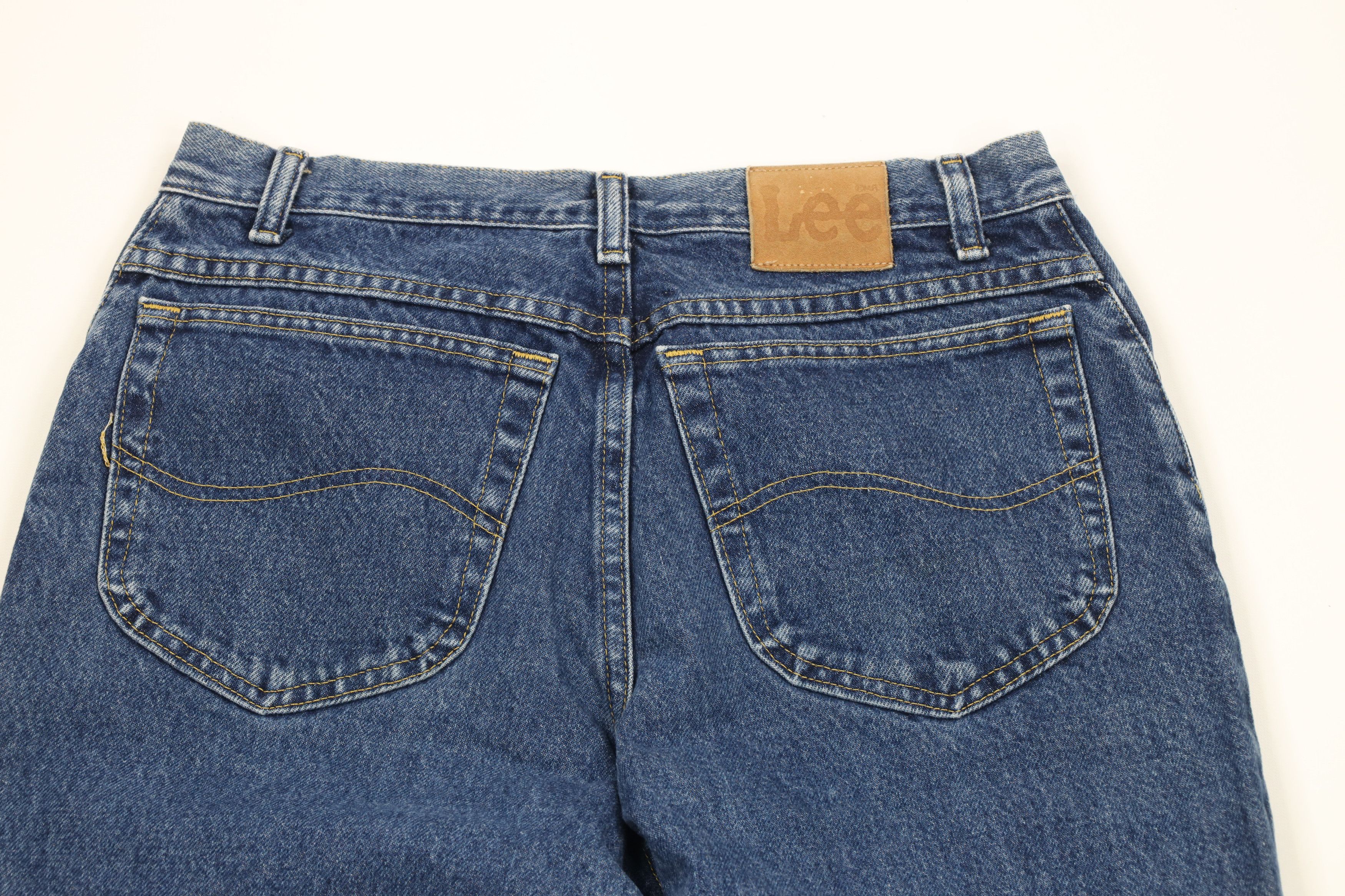Lee × Vintage Vintage 90s Lee Jeans Straight Leg Denim Jeans Blue Cotton Size US 32 / EU 48 - 9 Thumbnail