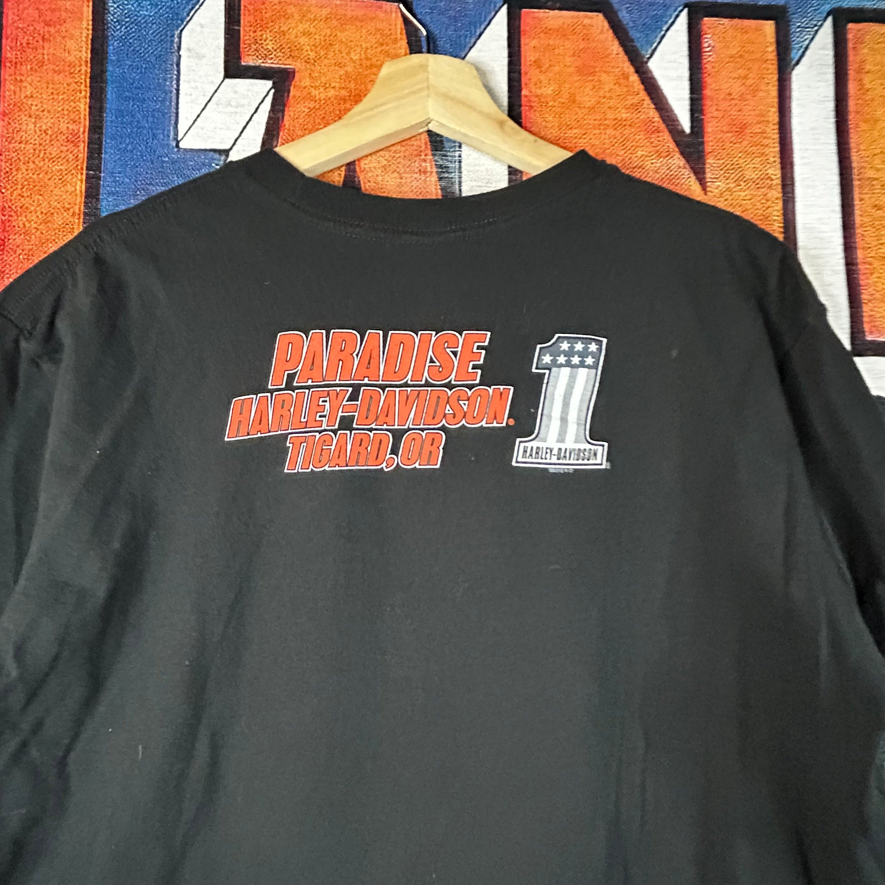 Harley Davidson × Vintage Harley Davidson ‘One Wicked Ride’ Flaming Clown Tee Size L Size US L / EU 52-54 / 3 - 7 Thumbnail